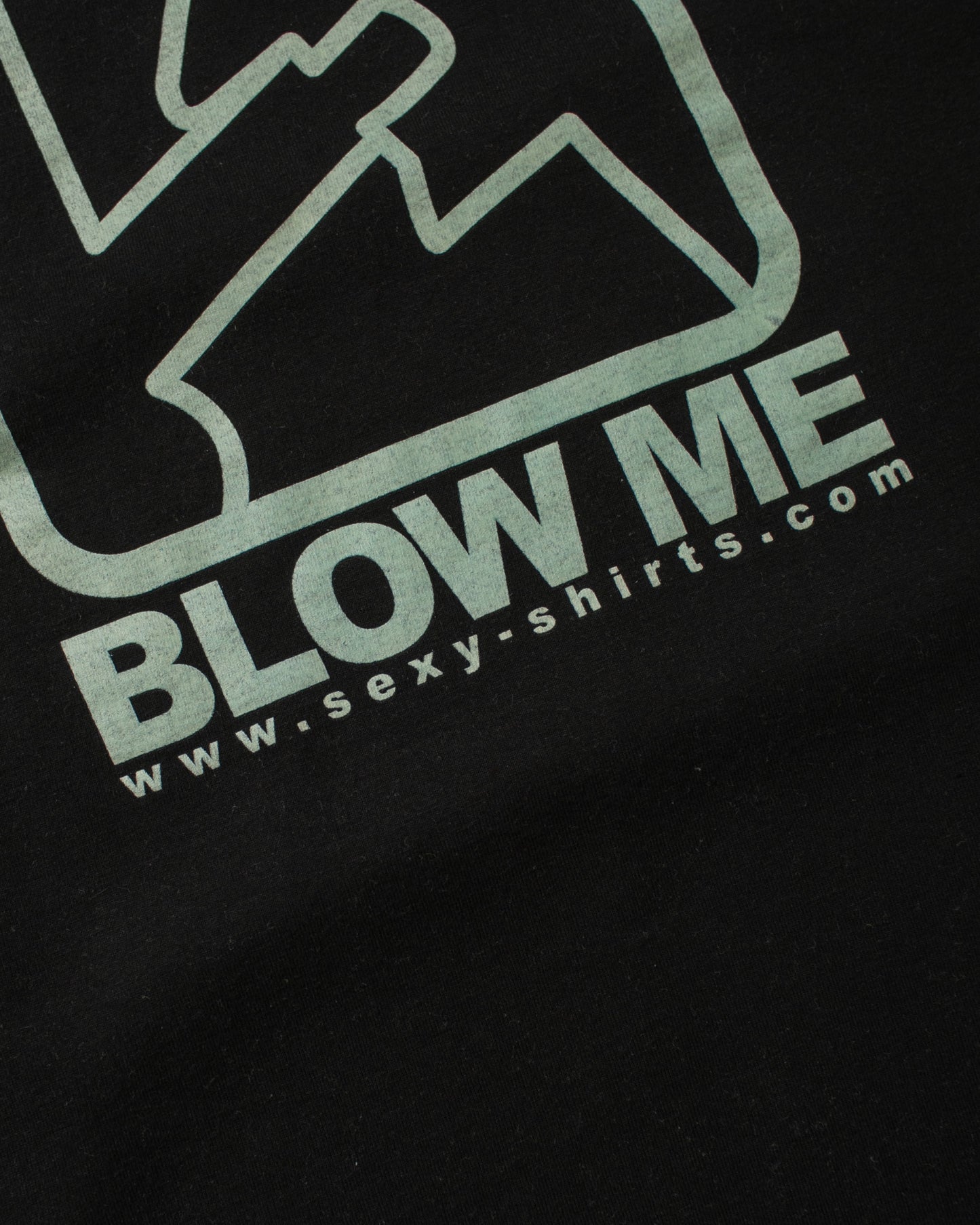 1990s/00s Blow me "Glow in the dark" T-shirt black - L