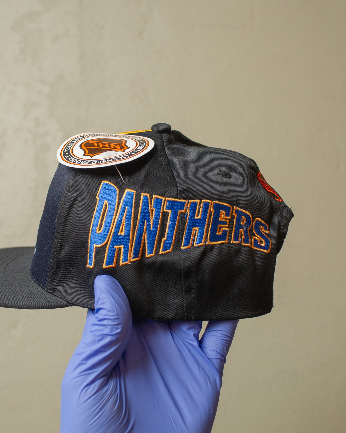 1990s Deadstock Florida Panthers NHL Snapback navyblue/yellow