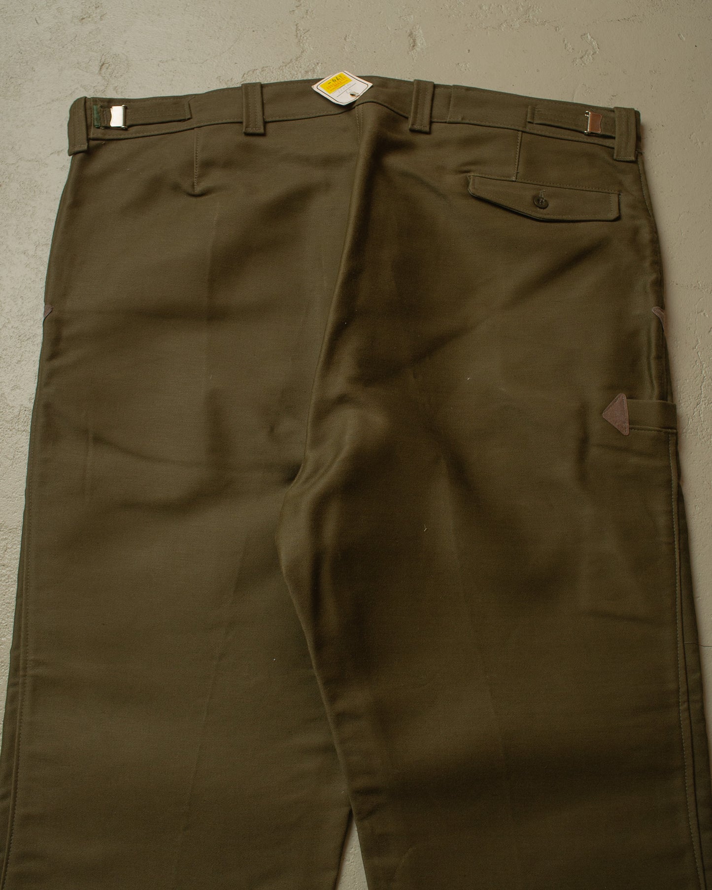 1950s/60s Deadstock German Moleskin Workwear Set green - XXL