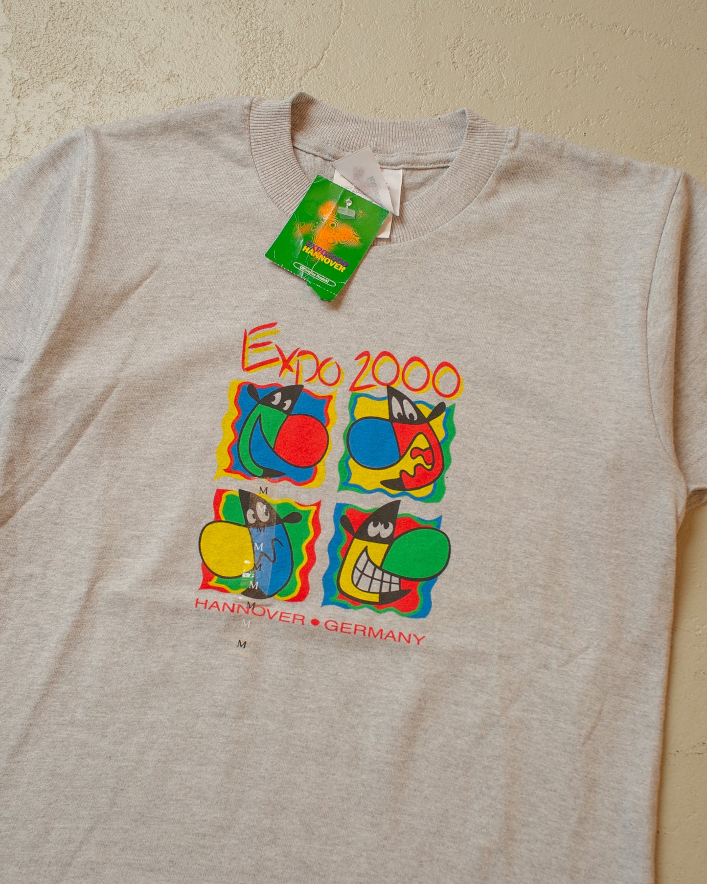 Deadstock Womens Expo 2000 Hannover "Twipsy" T-shirt grey - XS/S