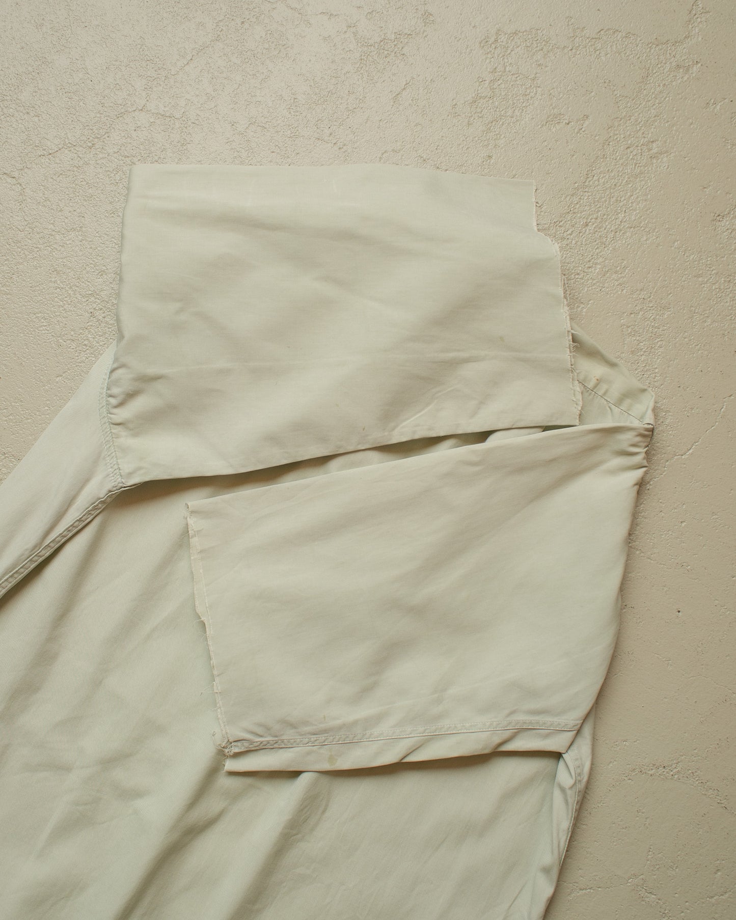 1940s German Bartling Cut off Dress Shirt light green - M/L