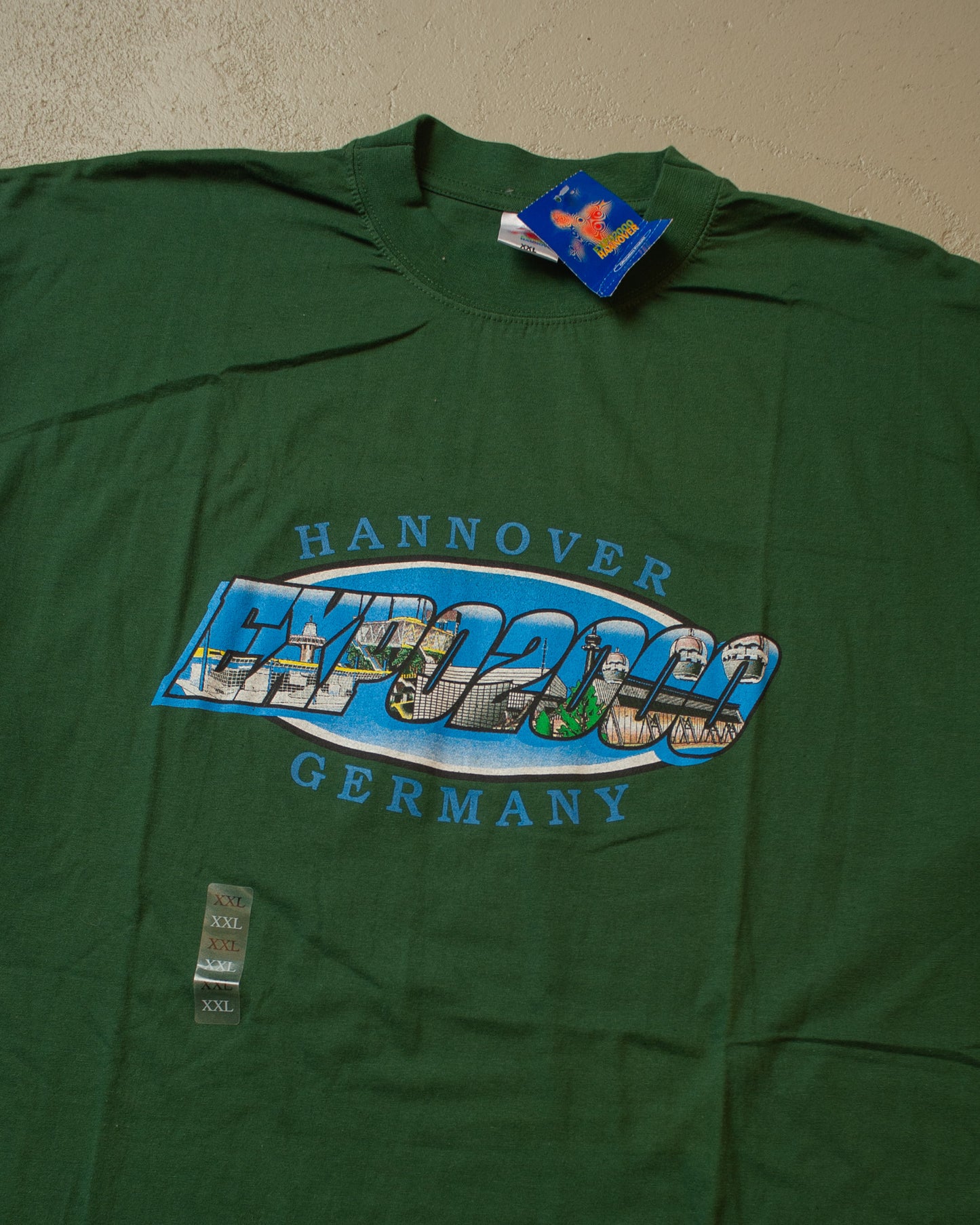 Deadstock Expo 2000 Hannover T-shirt green - XXL