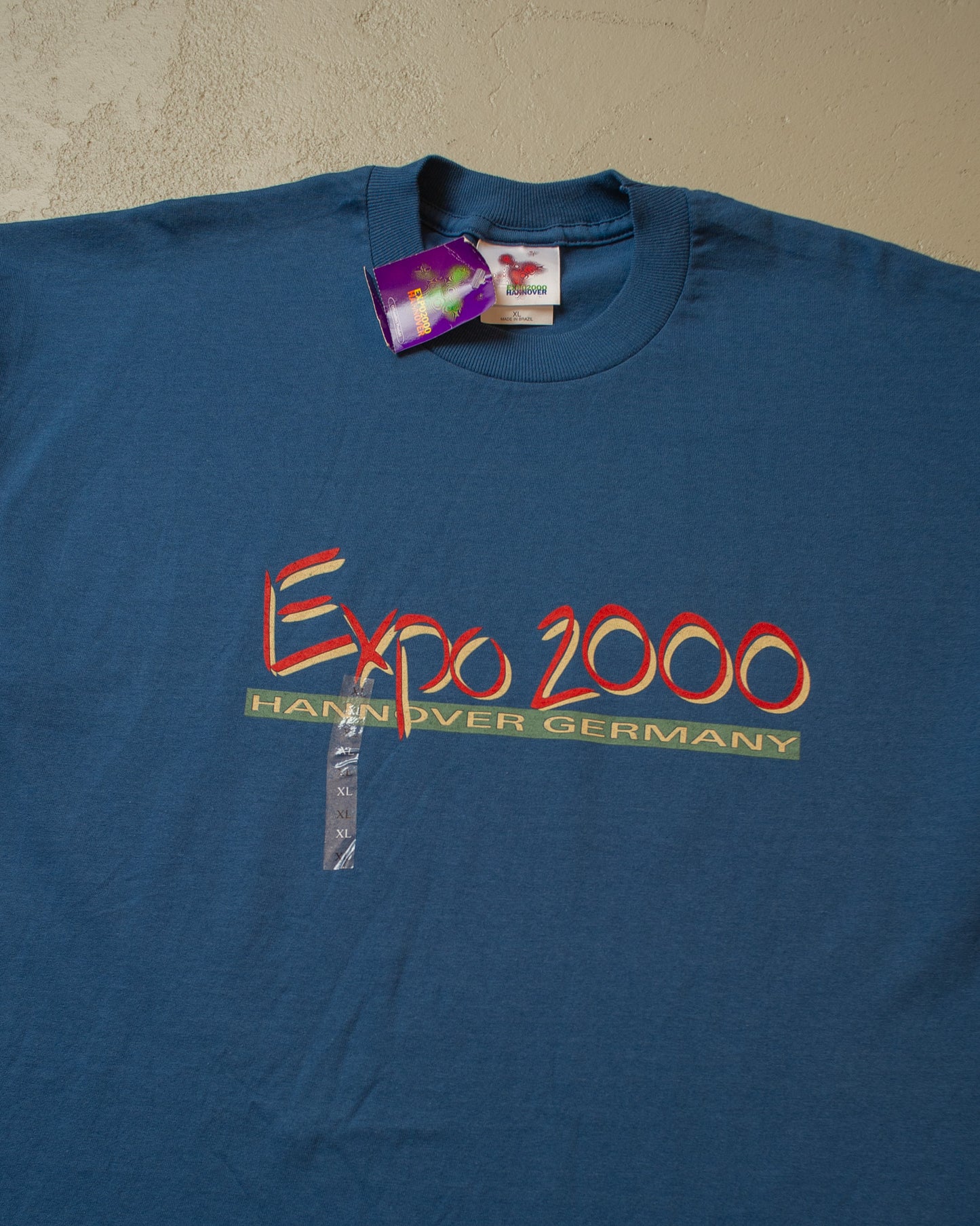 Deadstock Expo 2000 Hannover T-shirt blue - XL/XXL