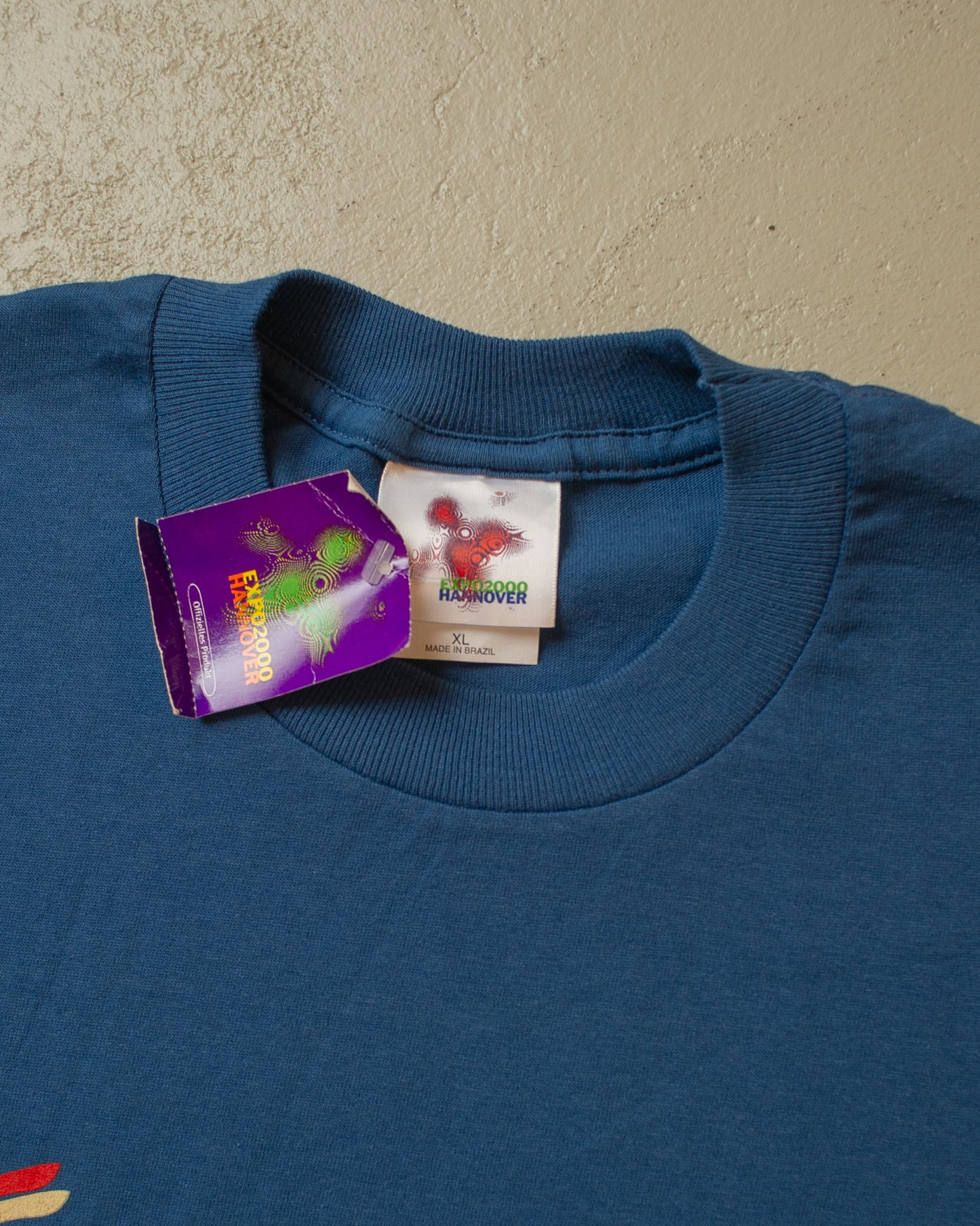 Deadstock Expo 2000 Hannover T-shirt blue - XL/XXL