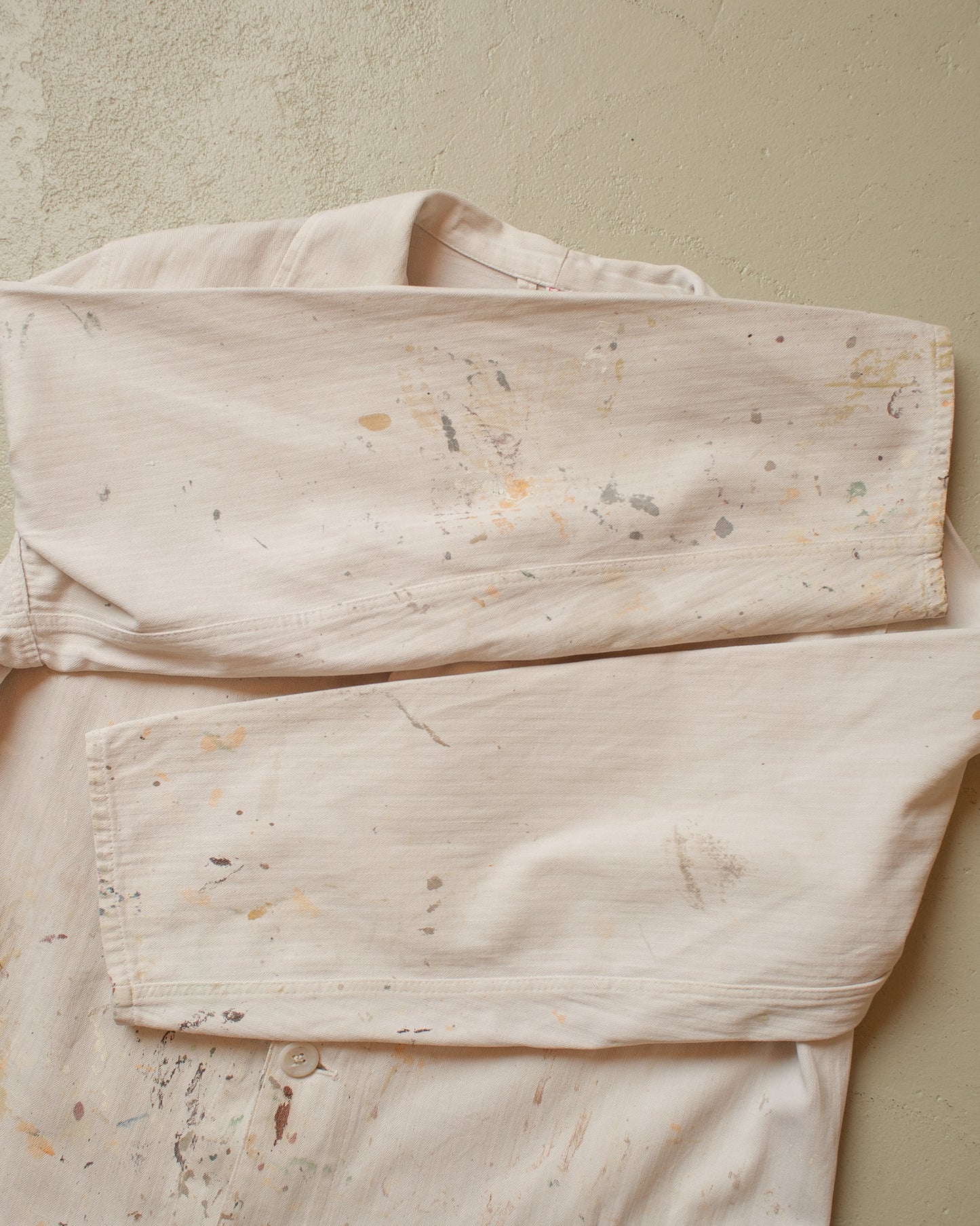 1970s Painter Workwear Jacket white - L/XL