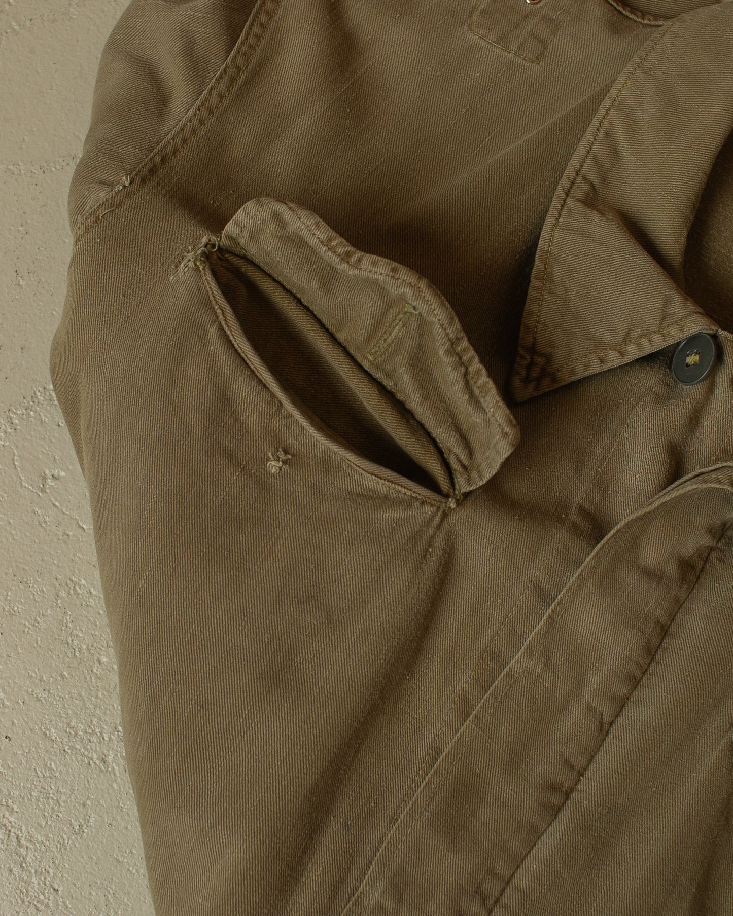 1950s German Railway Worker Coverall khaki - XL/XXL