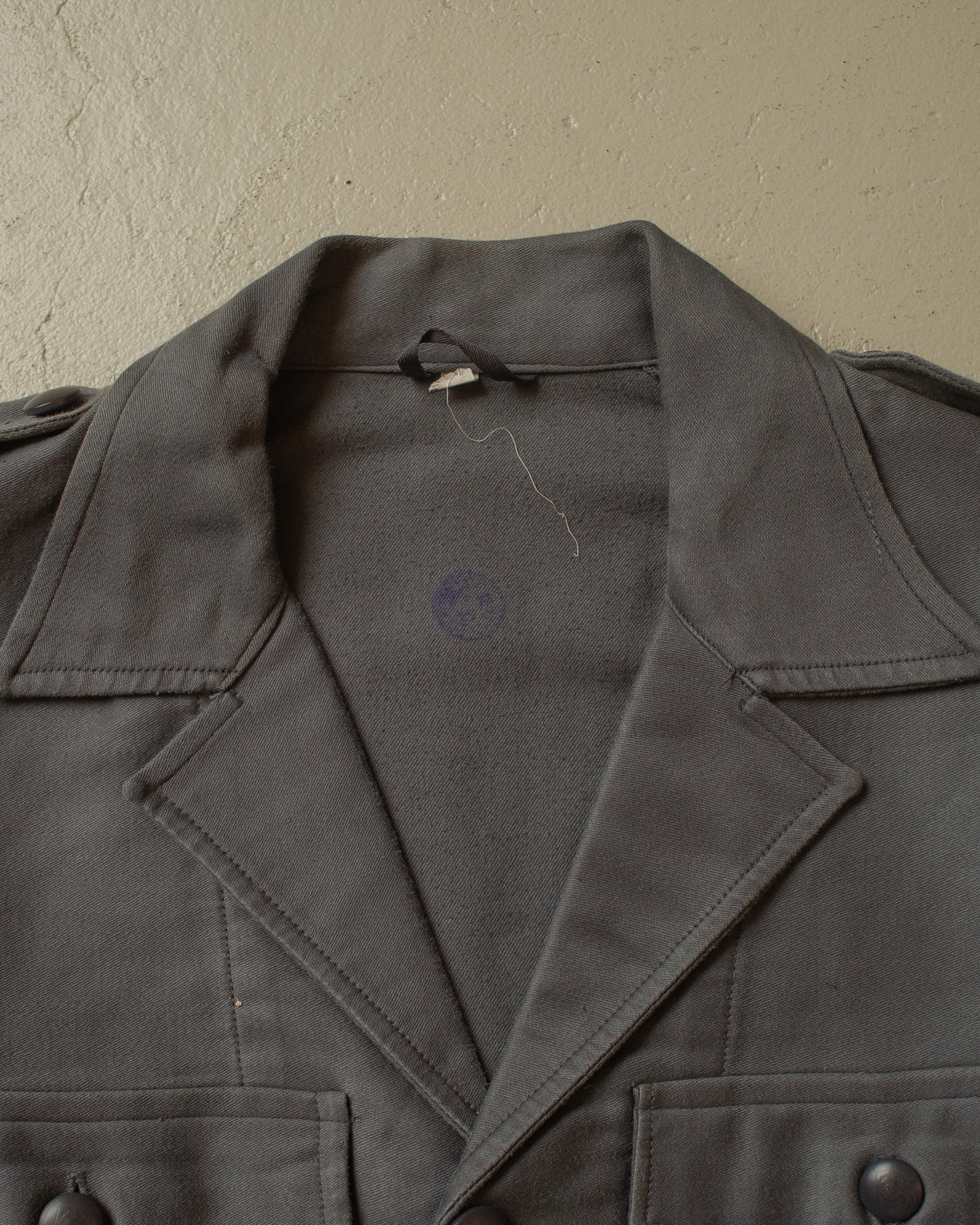 1960s unworn Dutch Workwear Jacket grey - M/L
