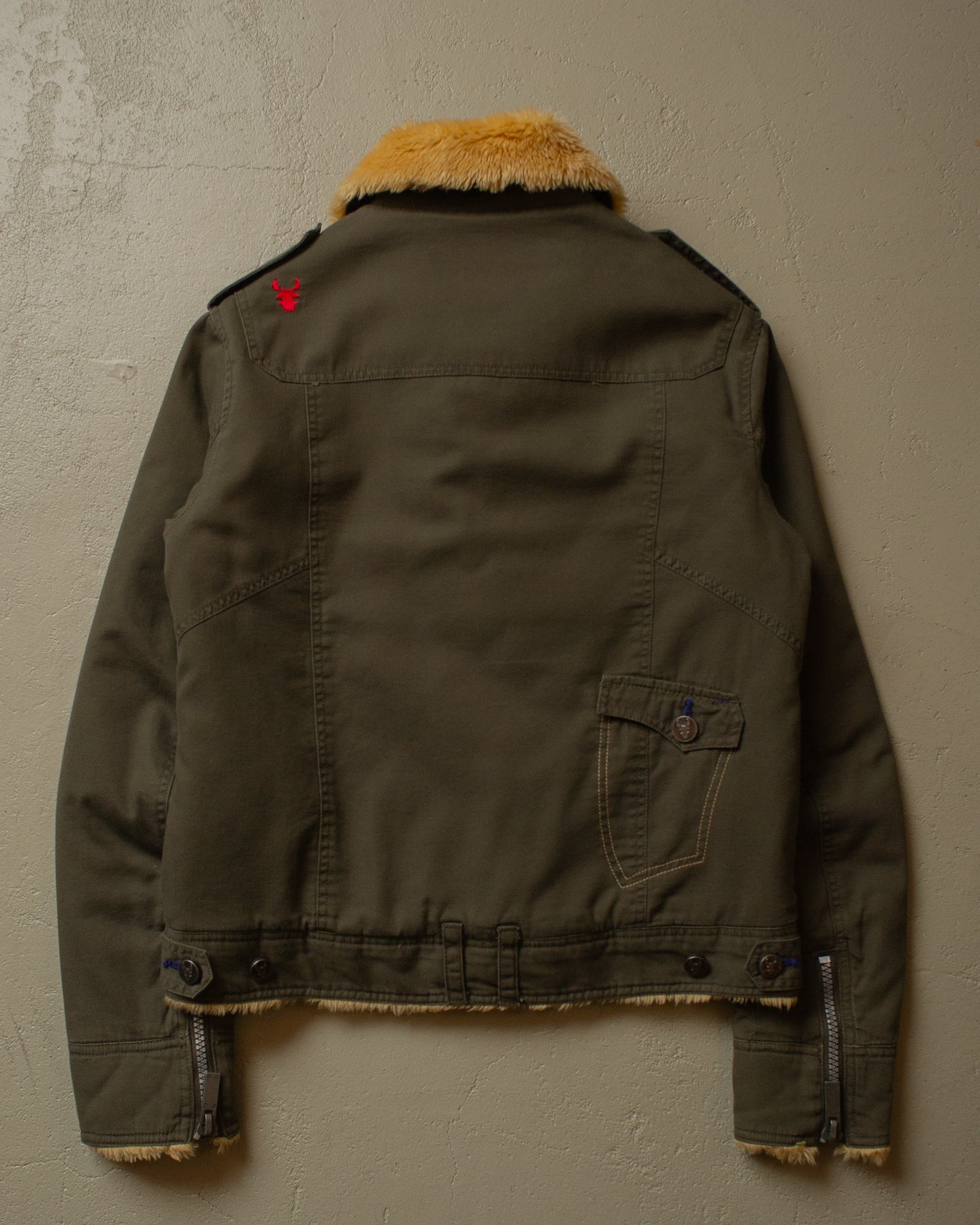 2000s Womens Kenvelo cropped Jacket khaki - M