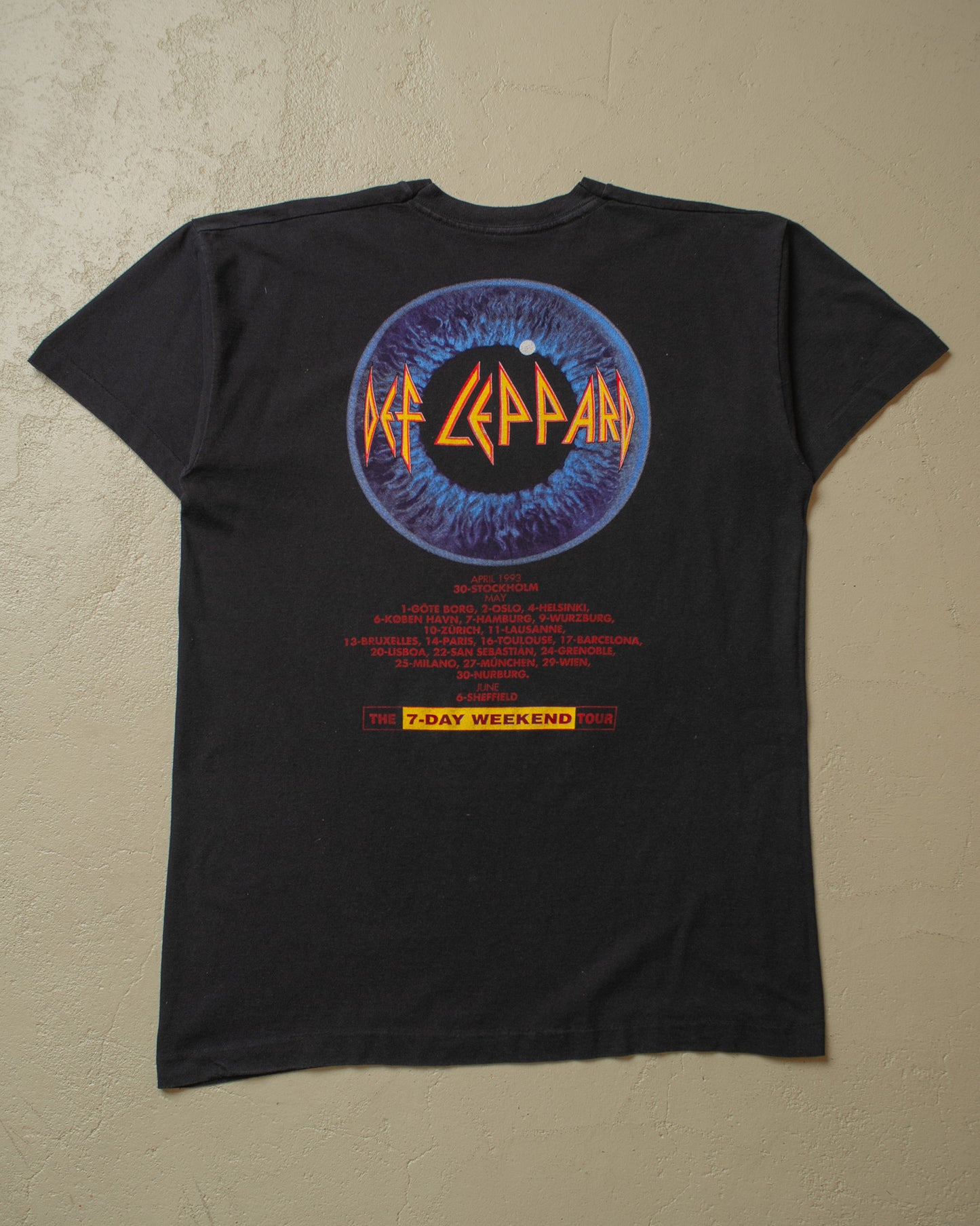 1992 Def Leppard "Adrenalize" Tour T-shirt black - L