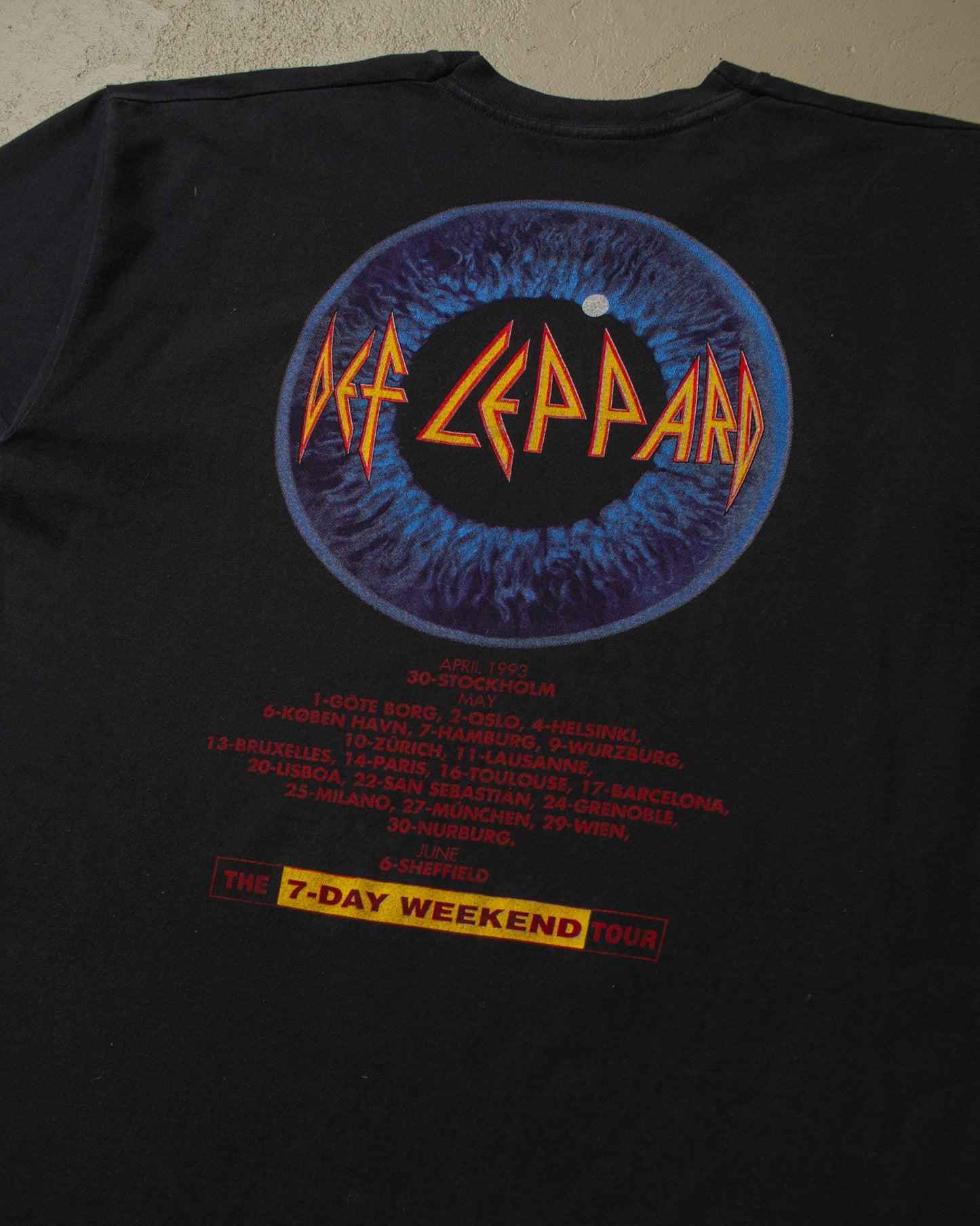 1992 Def Leppard "Adrenalize" Tour T-shirt black - L