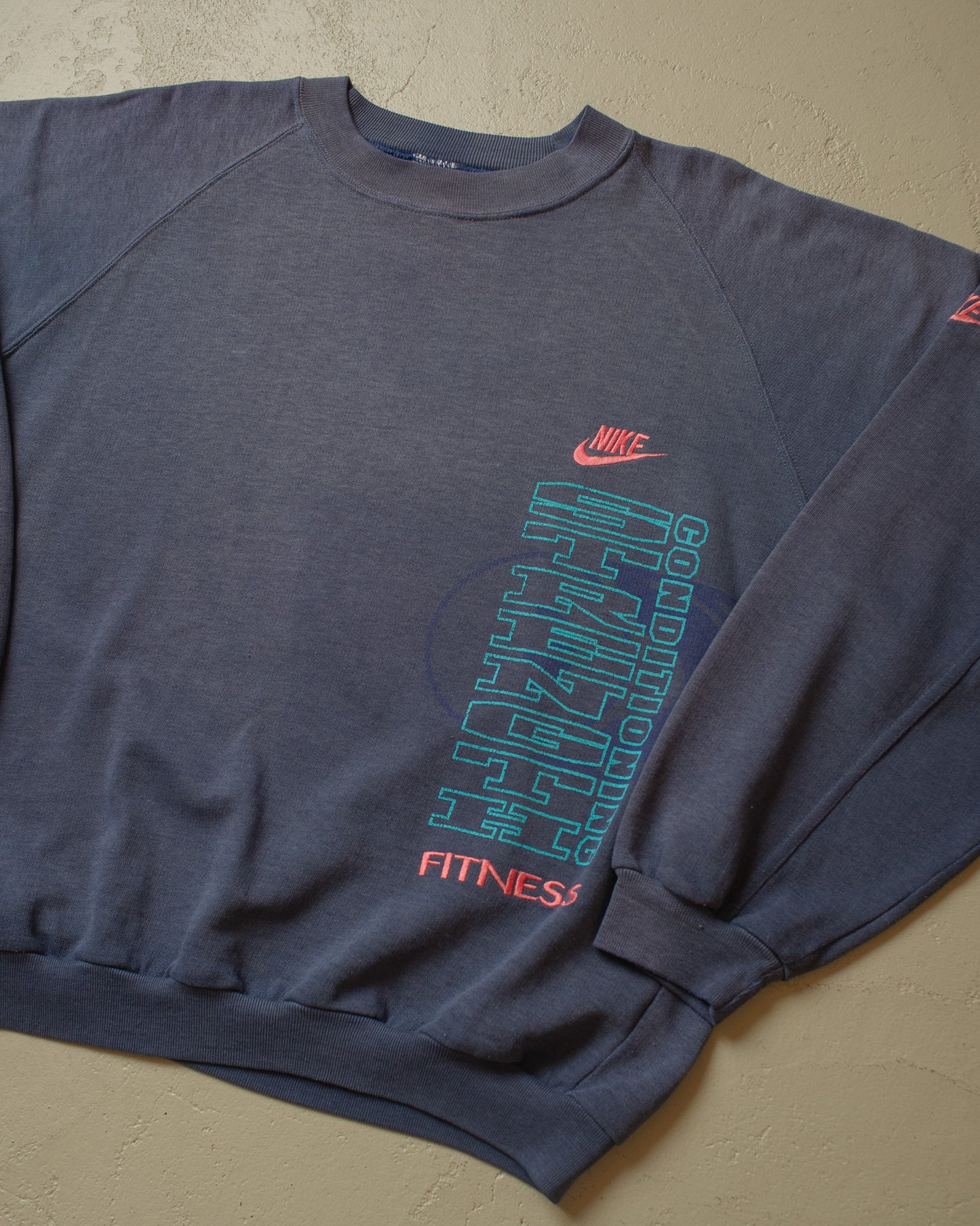 1990 Sunfaded Nike Sweatshirt blue - L