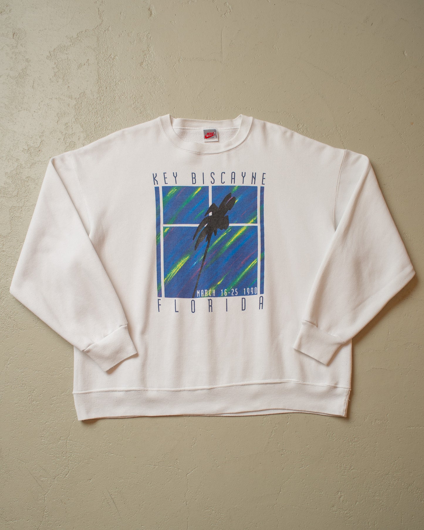 1990 Nike Tennis Tournament (Miami Open) Sweatshirt white - XL