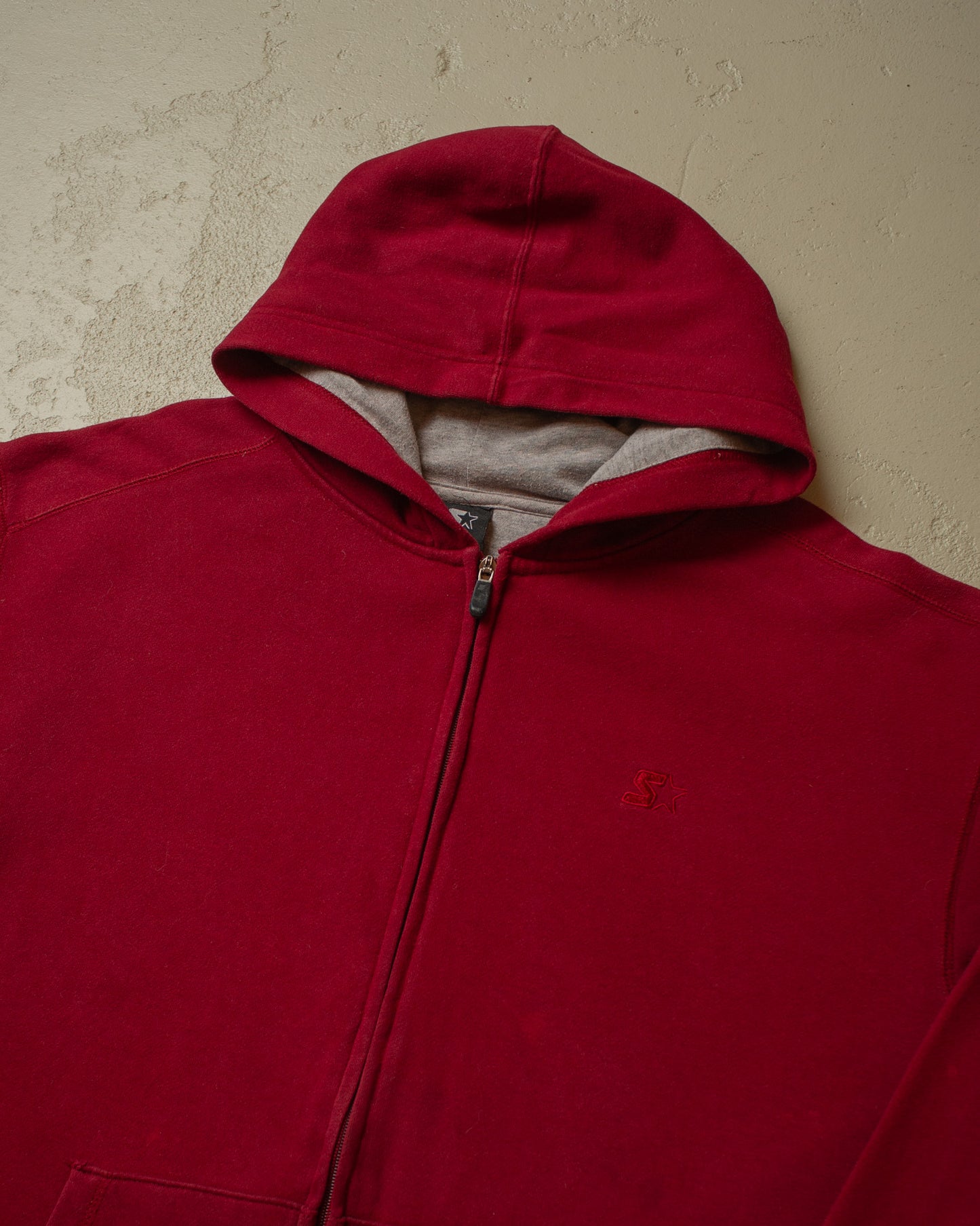 2000s Starter Logo Zip Hoodie burgundy - XL/XXL