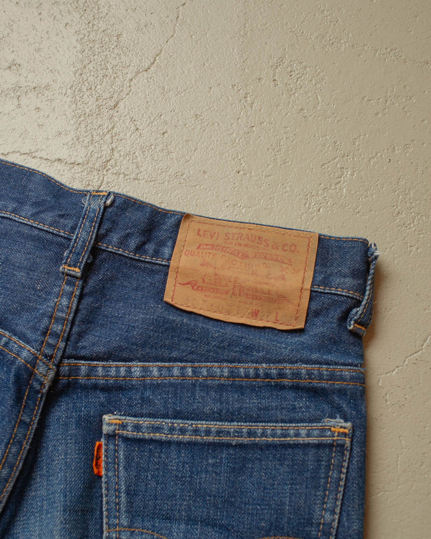 1960s/70s Levi´s Big E Cut off Denim Shorts - W26