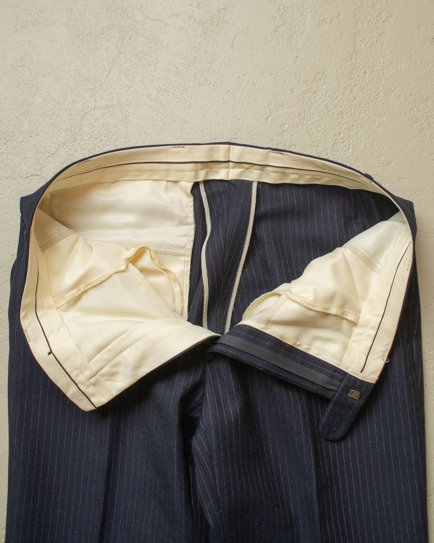 1970s Pinstriped Suit navyblue - L