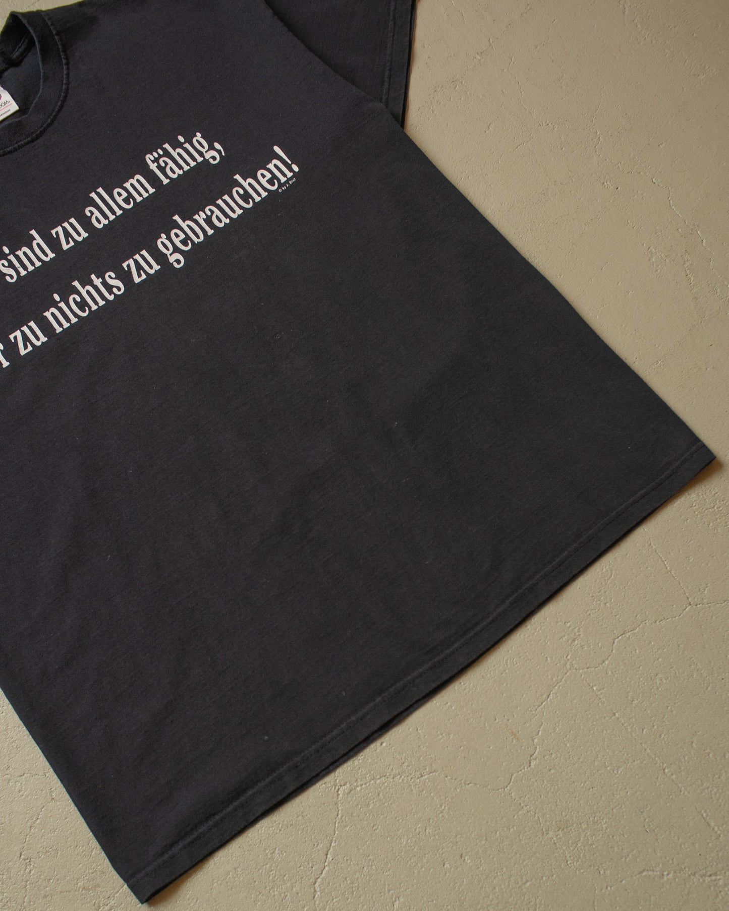 2000s "..nichts zu gebrauchen!" T-shirt black - XL