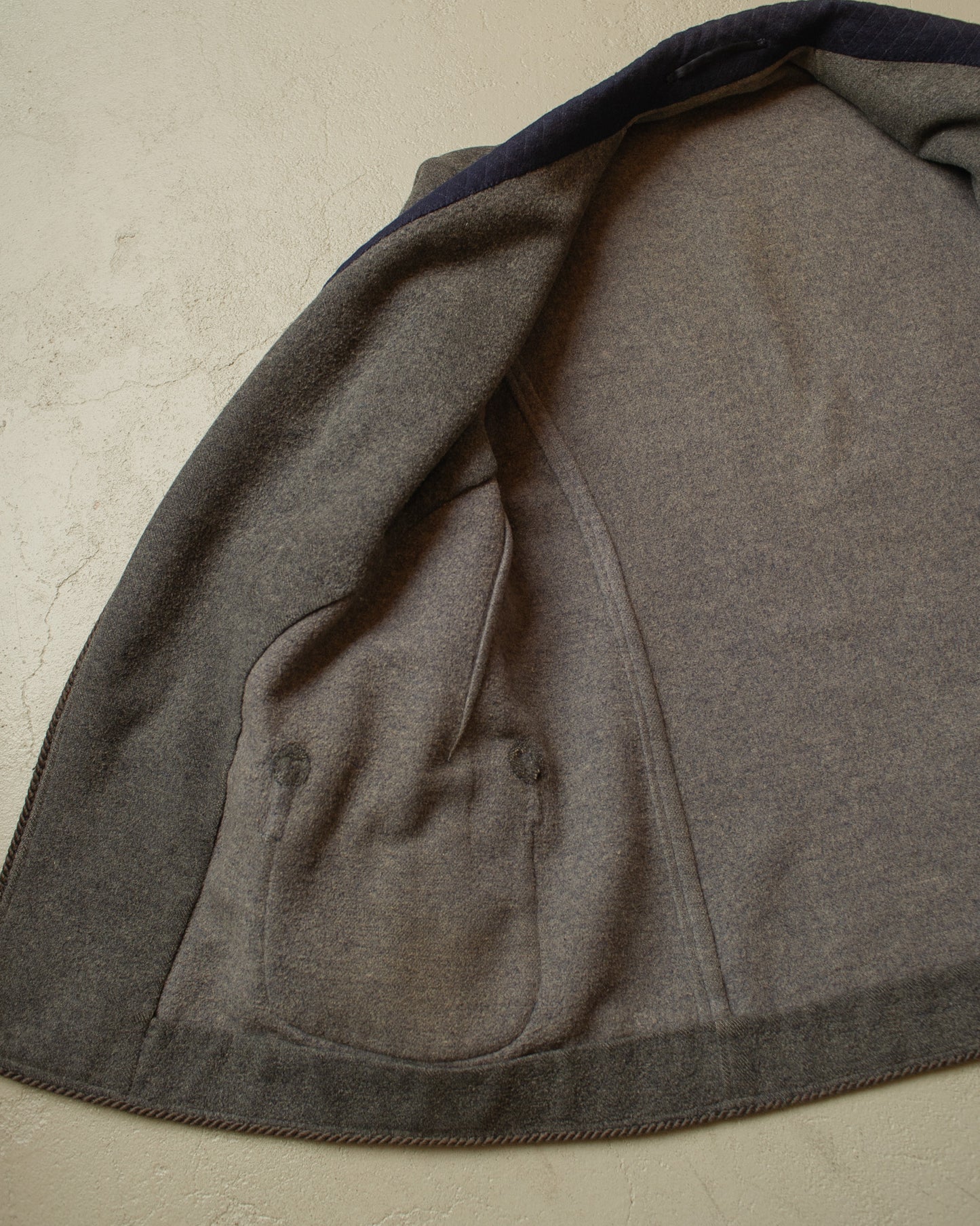 1920s/30s German "Raucherjacke" grey/navyblue - M