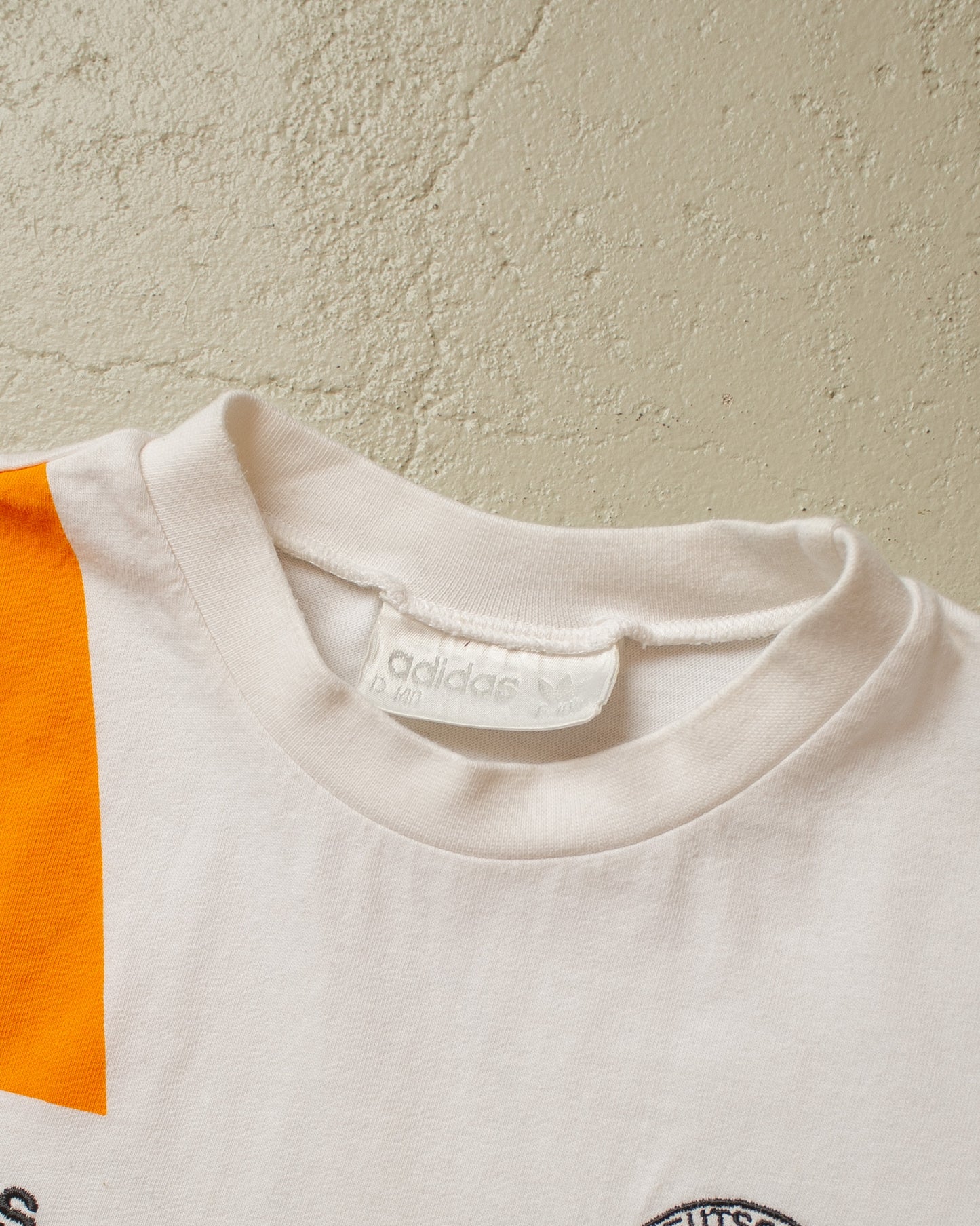 1990s Womens Adidas Germany Baby T-shirt white - XS