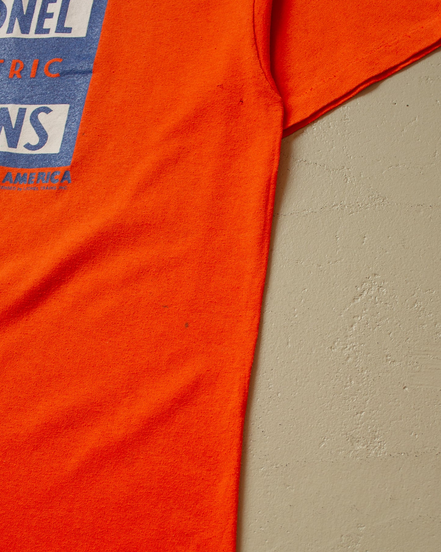 1990s distressed Lionel Electric Trains T-shirt orange - M