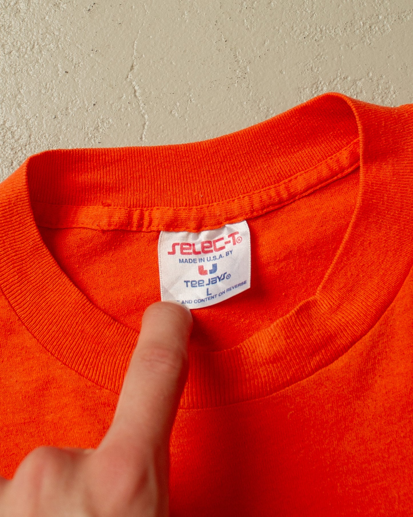 1990s distressed Lionel Electric Trains T-shirt orange - M