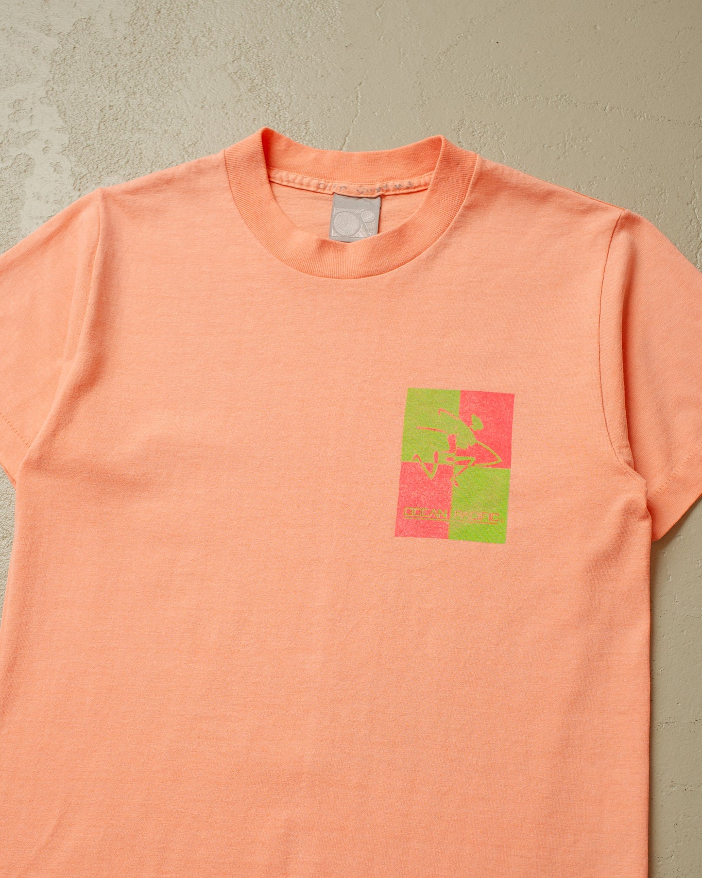 1990 Ocean Pacific Logo T-shirt pink - XS/S