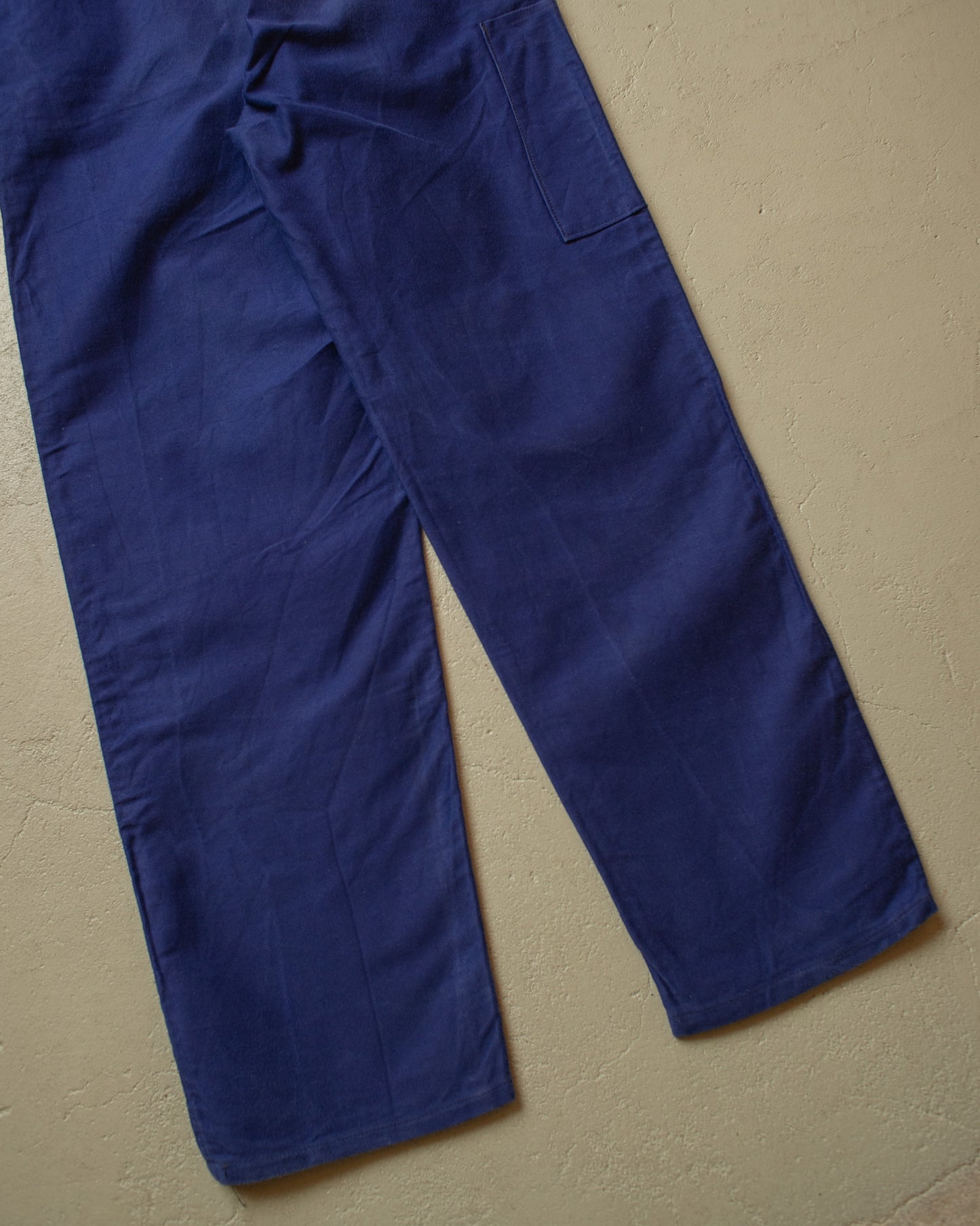 1950s/60s German Moleskin Work Pants navyblue - W32 L31
