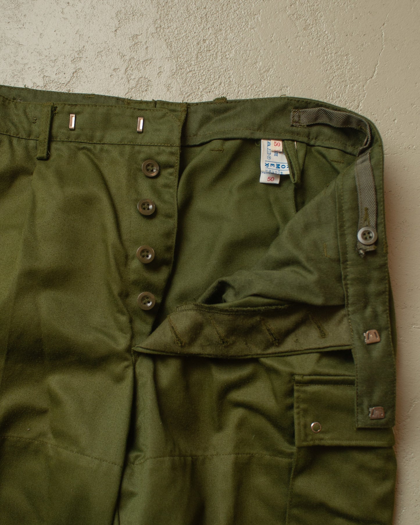 1970s/80s German Police Cargo Pants khaki - W33 L31