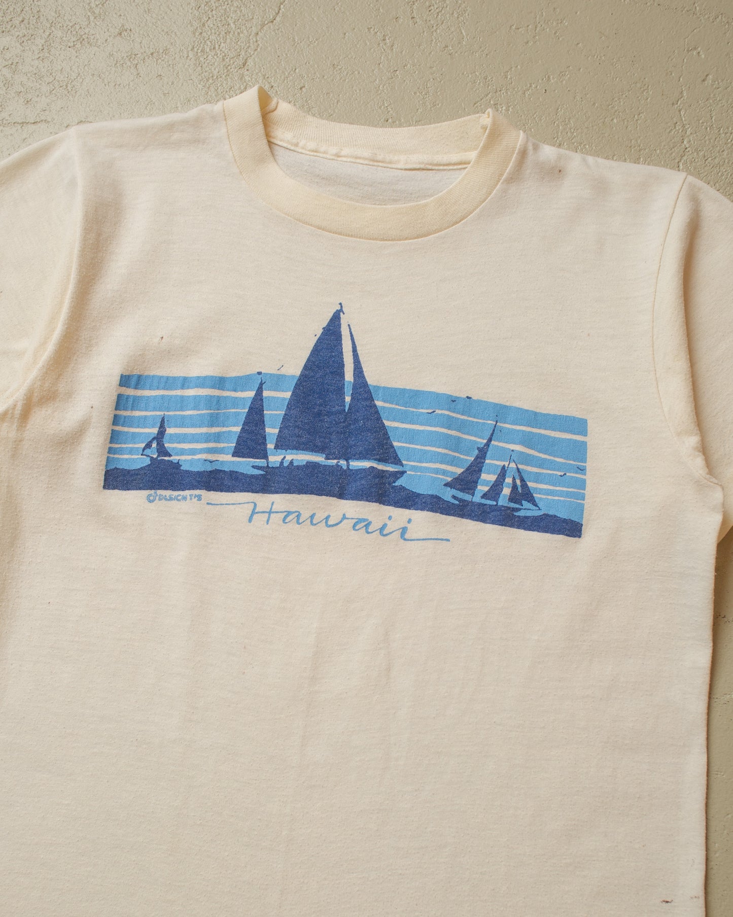 1980s Hawaii T-shirt white - XS