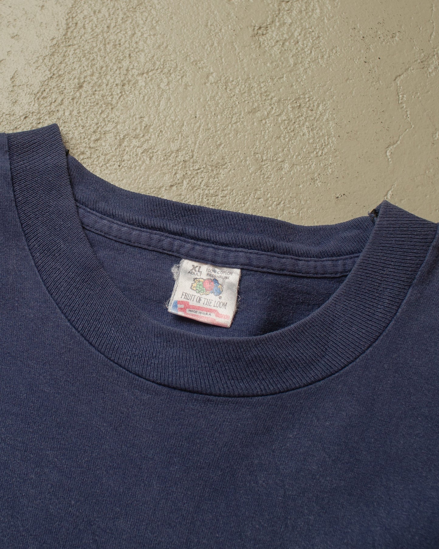 1990s Faded Oxford University T-shirt blue - XL/XXL