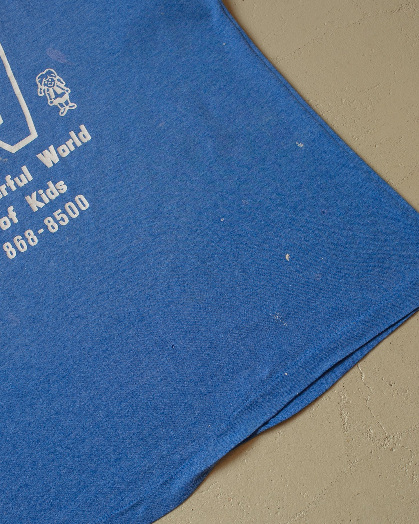 1980s Painter Wonderful World of Kids T-shirt blue - L