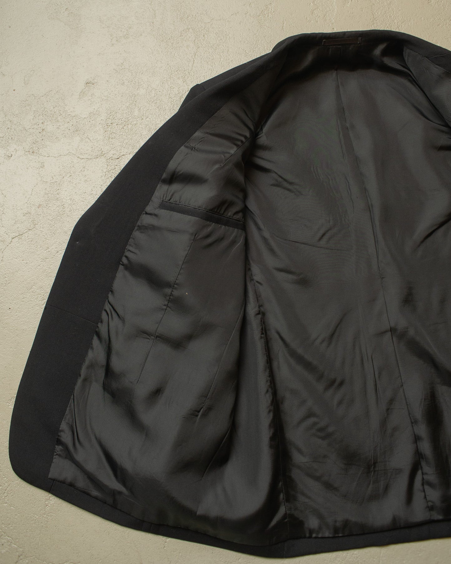 1940s German Peak Lapel Suit Jacket black - L