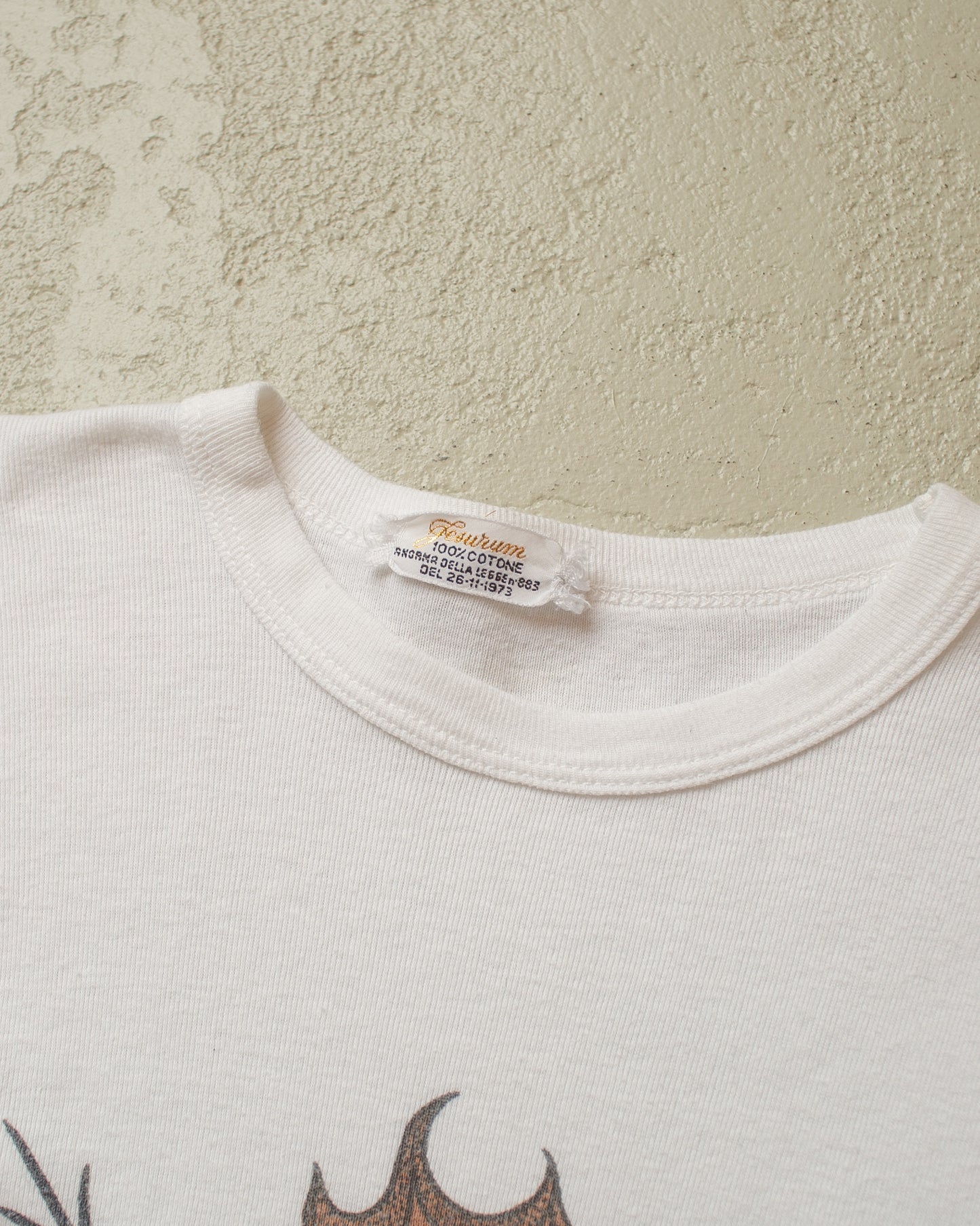 1970s unworn Seahorse T-shirt white - XS