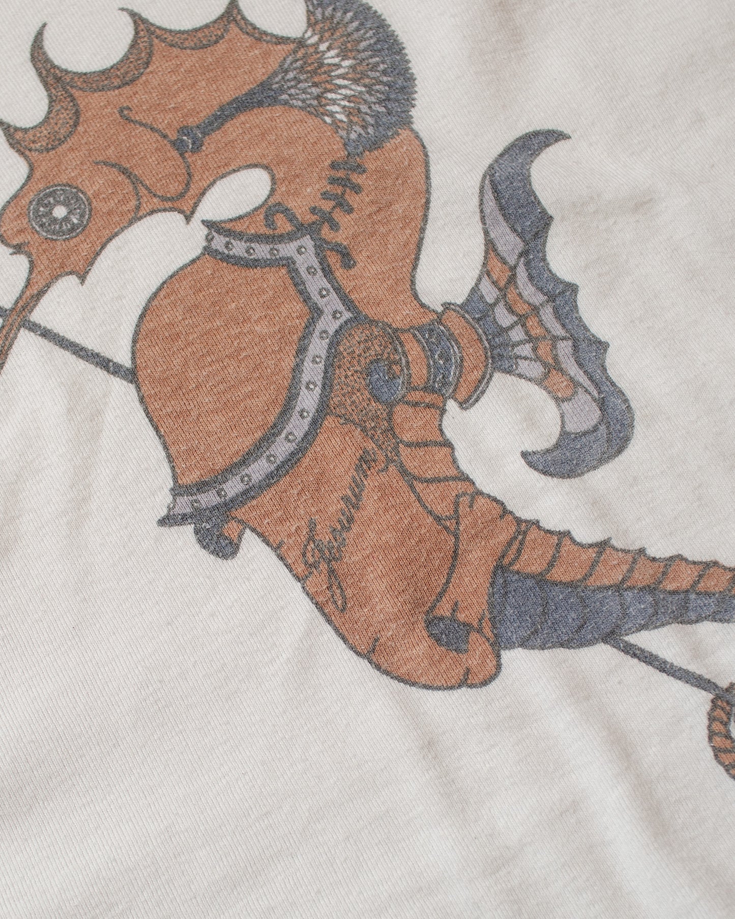 1970s unworn Seahorse T-shirt white - XS