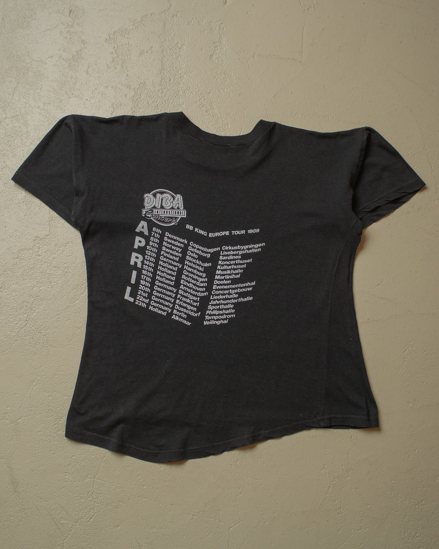 1989 BB King Europe Tour T-shirt black - M