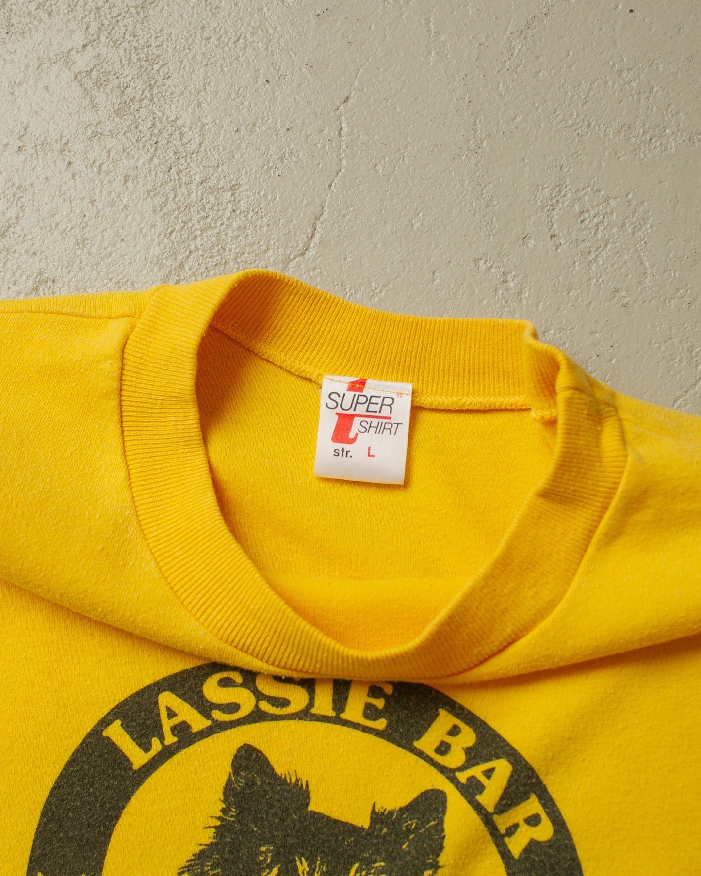 1984 Lassie Bar T-shirt yellow - M/L