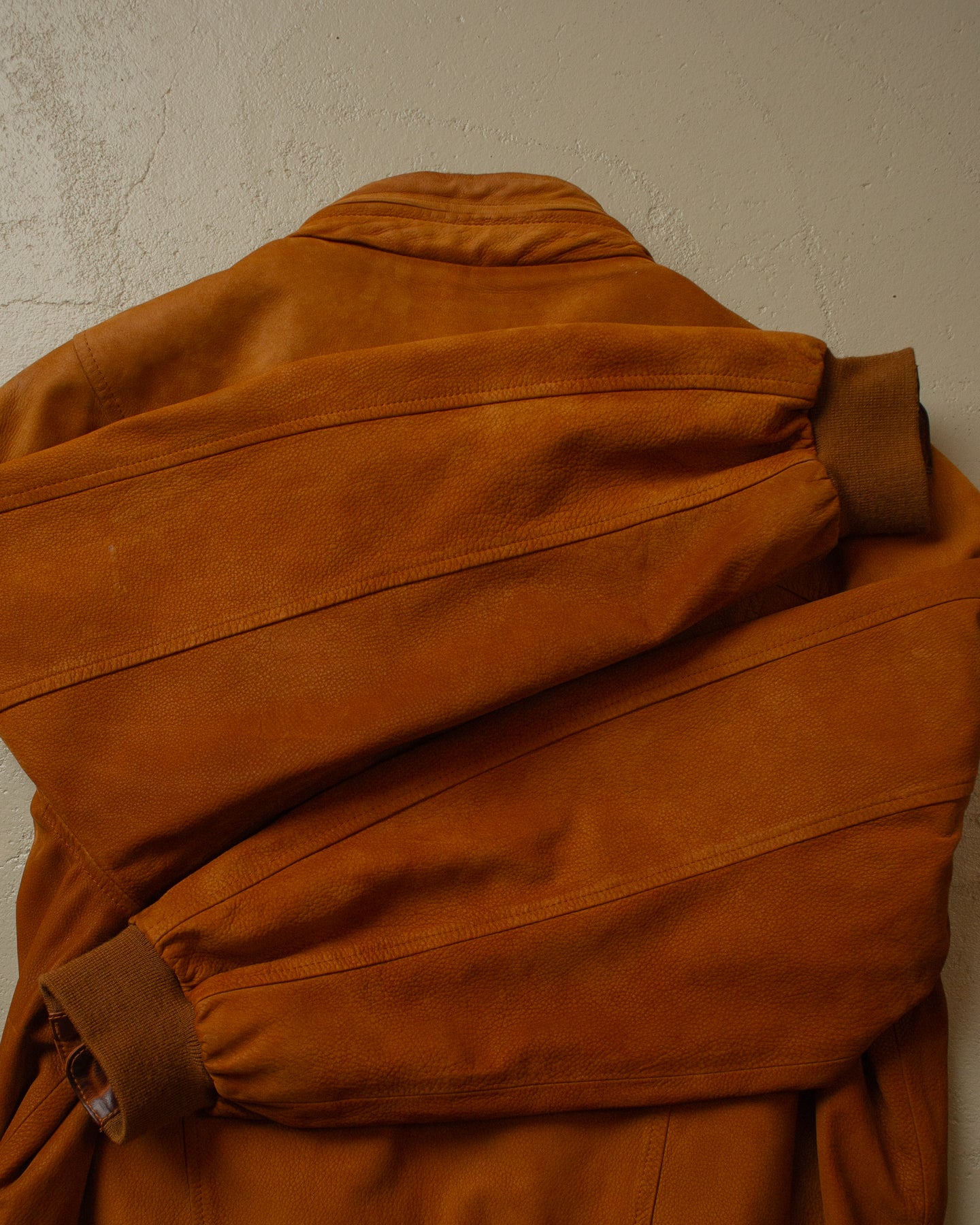 90s Cygielman Leather Bomber Jacket brown - XL
