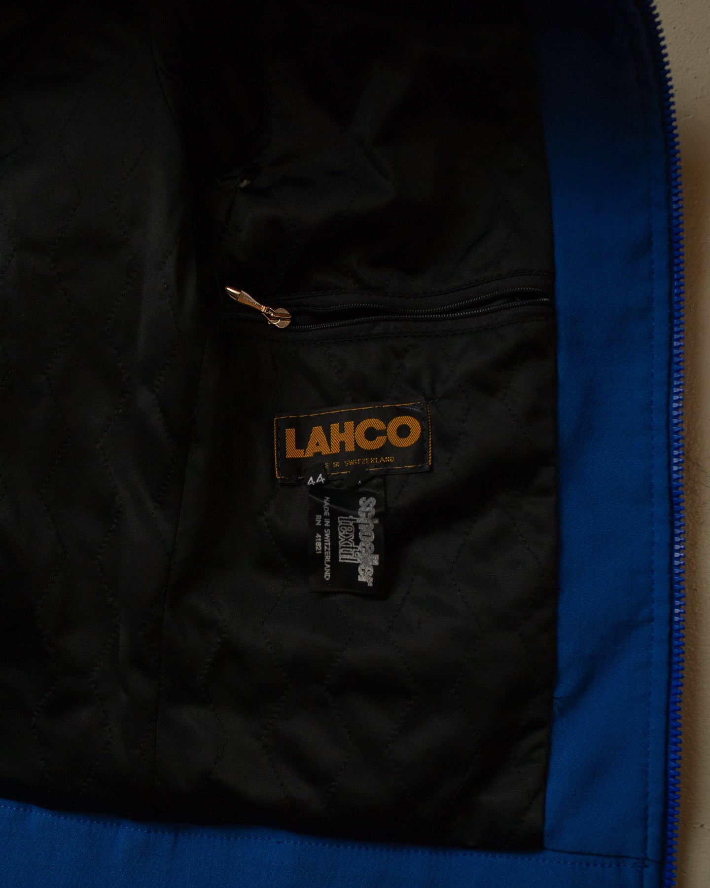 80s/90s Lahco Two Tone Biker Jacket blue - S/M