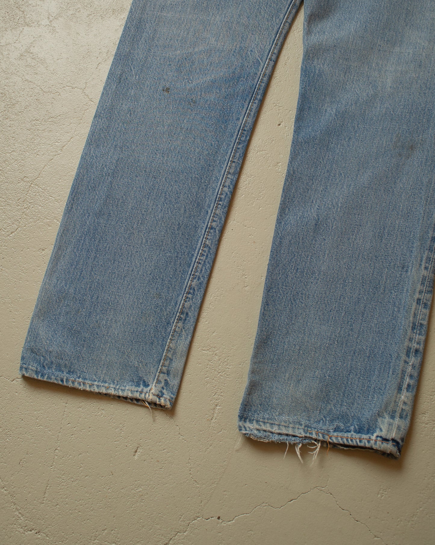 1980s repaired Levi´s 501 Selvedge Jeans blue - 32x34