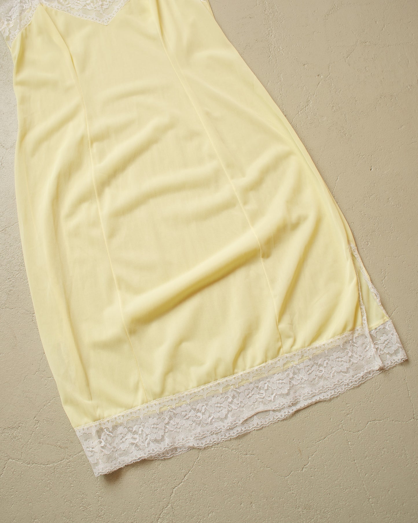 1950s/60s Womens Night Dress yellow - S/M