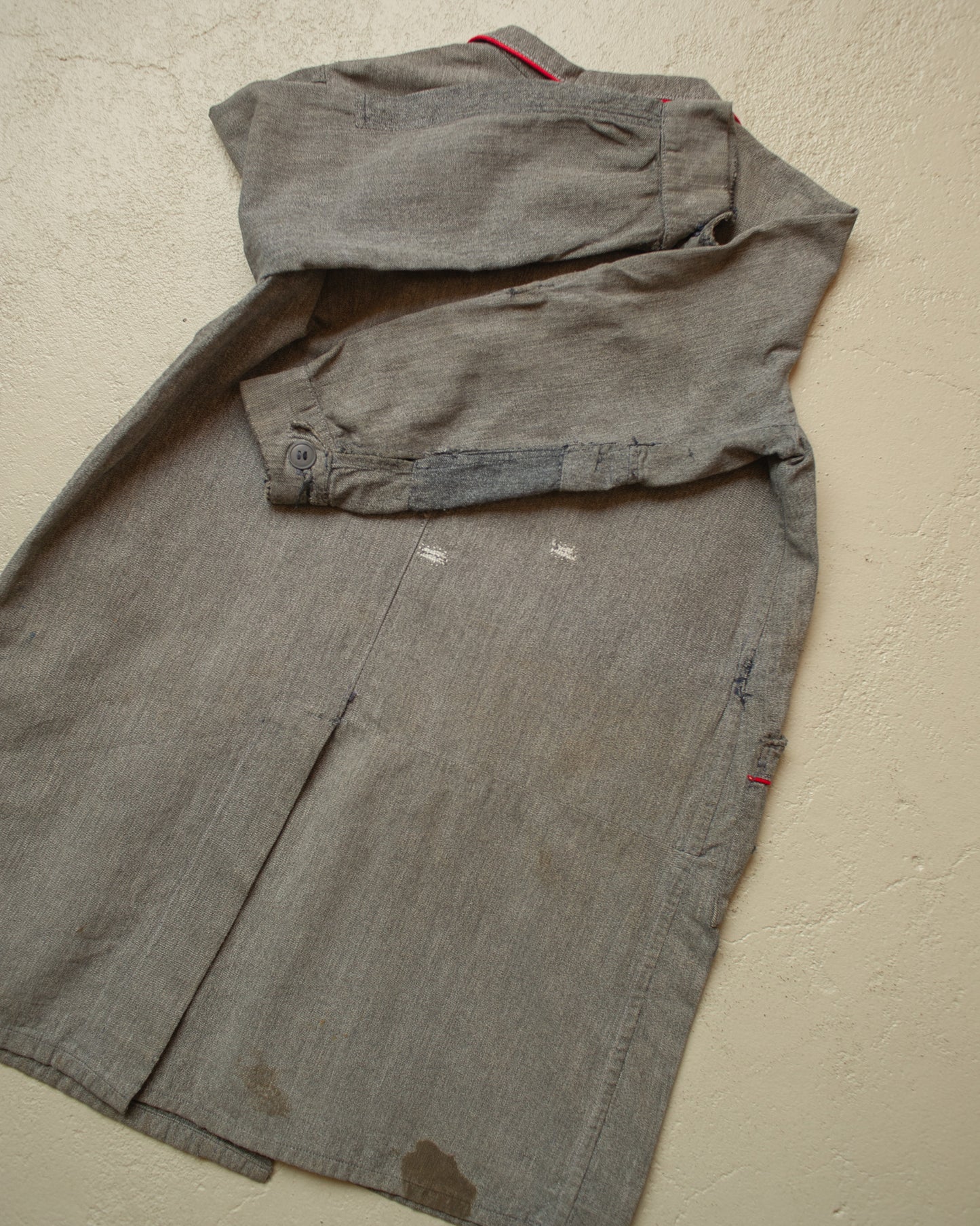 1930s/40s French Kids Work Jacket grey