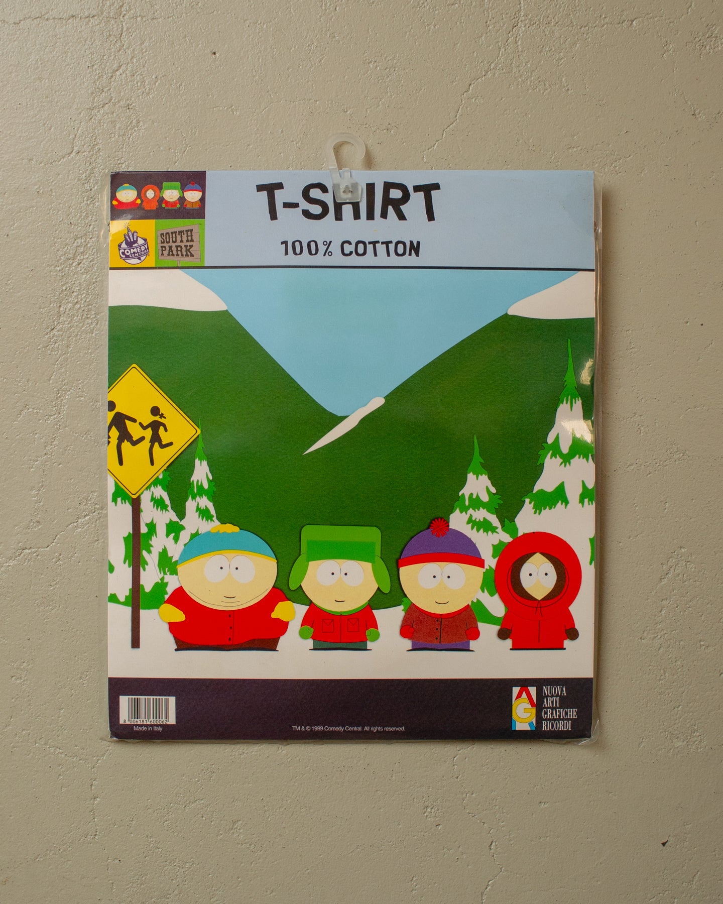 1999 Deadstock South Park "Cartman" T-shirt black - L/XL