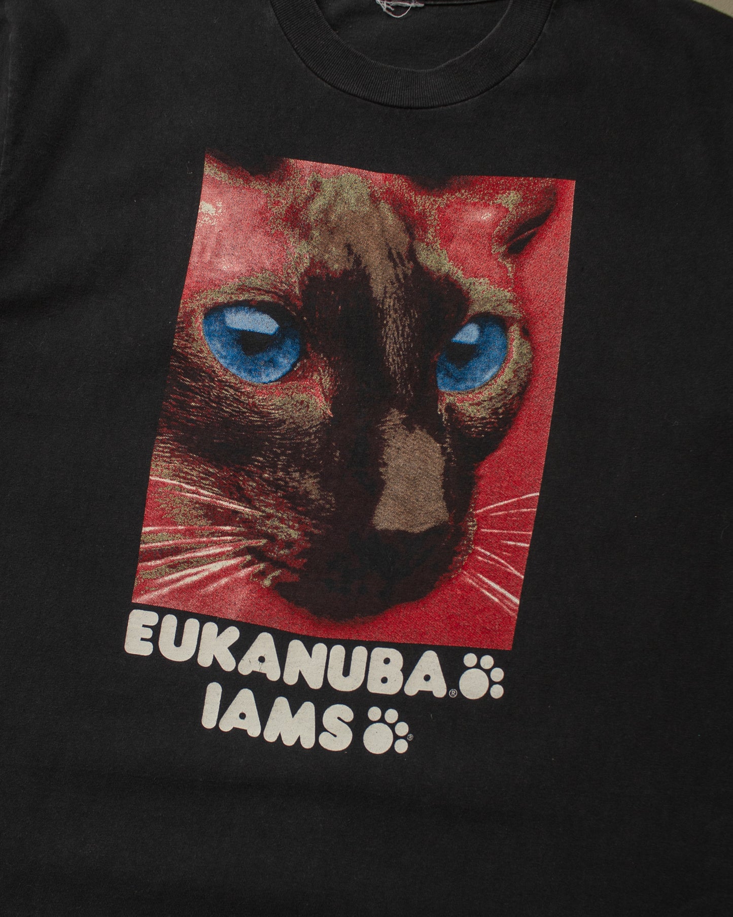 1990s Eukanuba Iams Cat/Dog Food Promo T-shirt black - L