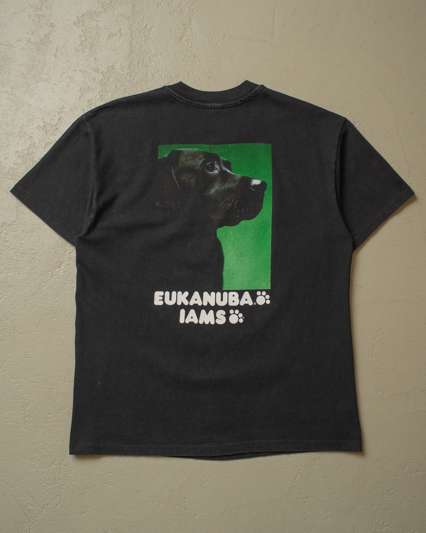 1990s Eukanuba Iams Cat/Dog Food Promo T-shirt black - L
