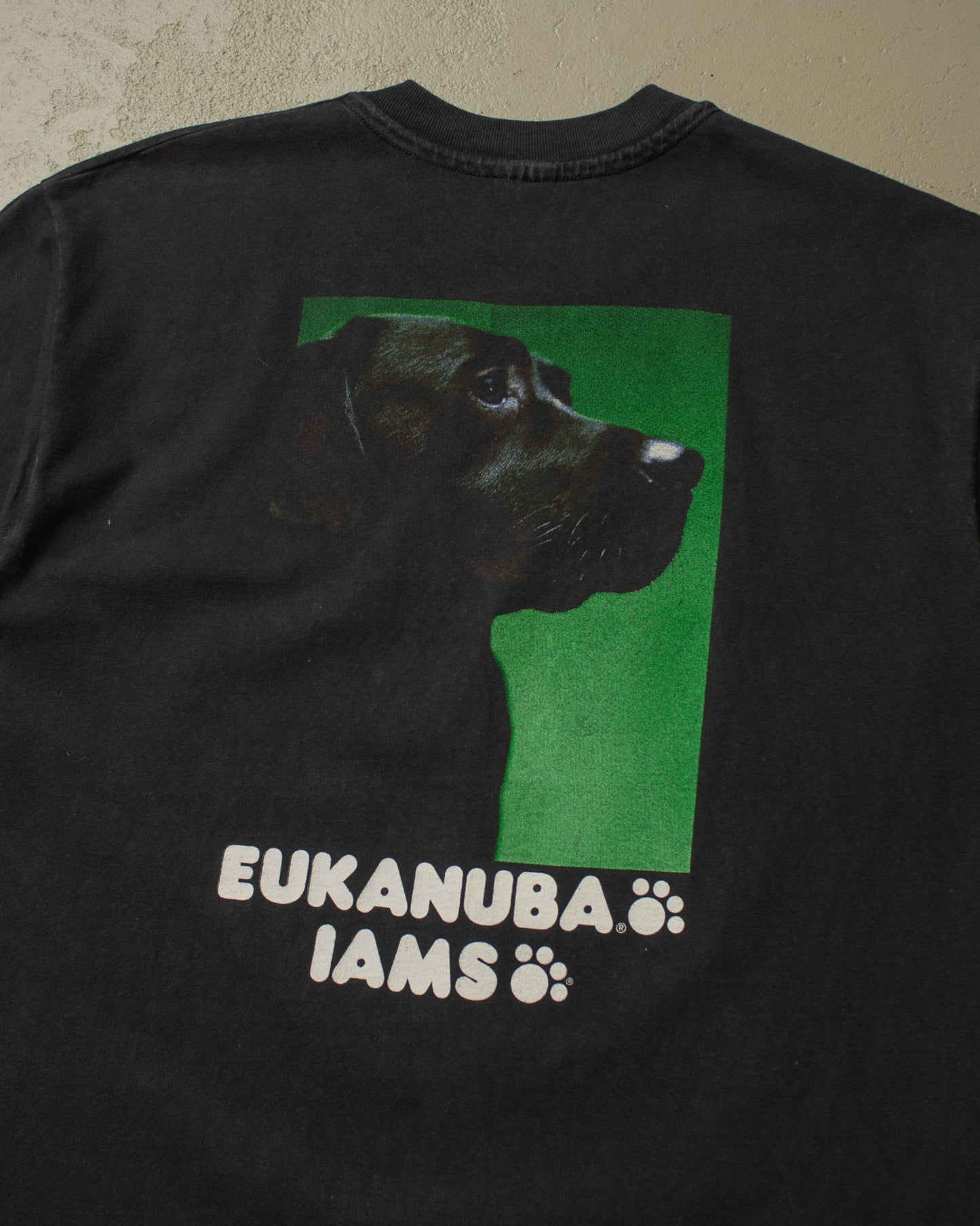 1990s Eukanuba Iams Cat/Dog Food Promo T-shirt black - L