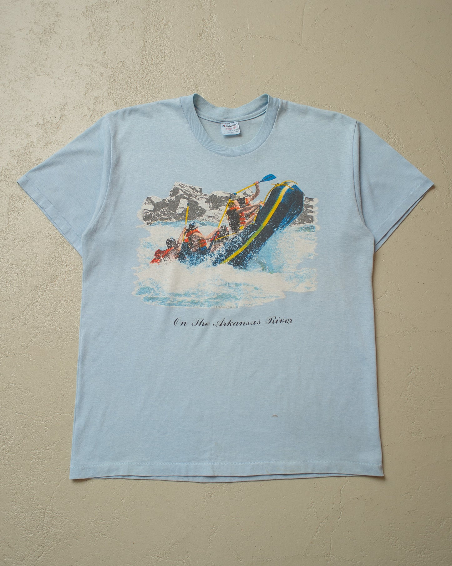 1988 Arkansas River Rafting T-shirt blue - M