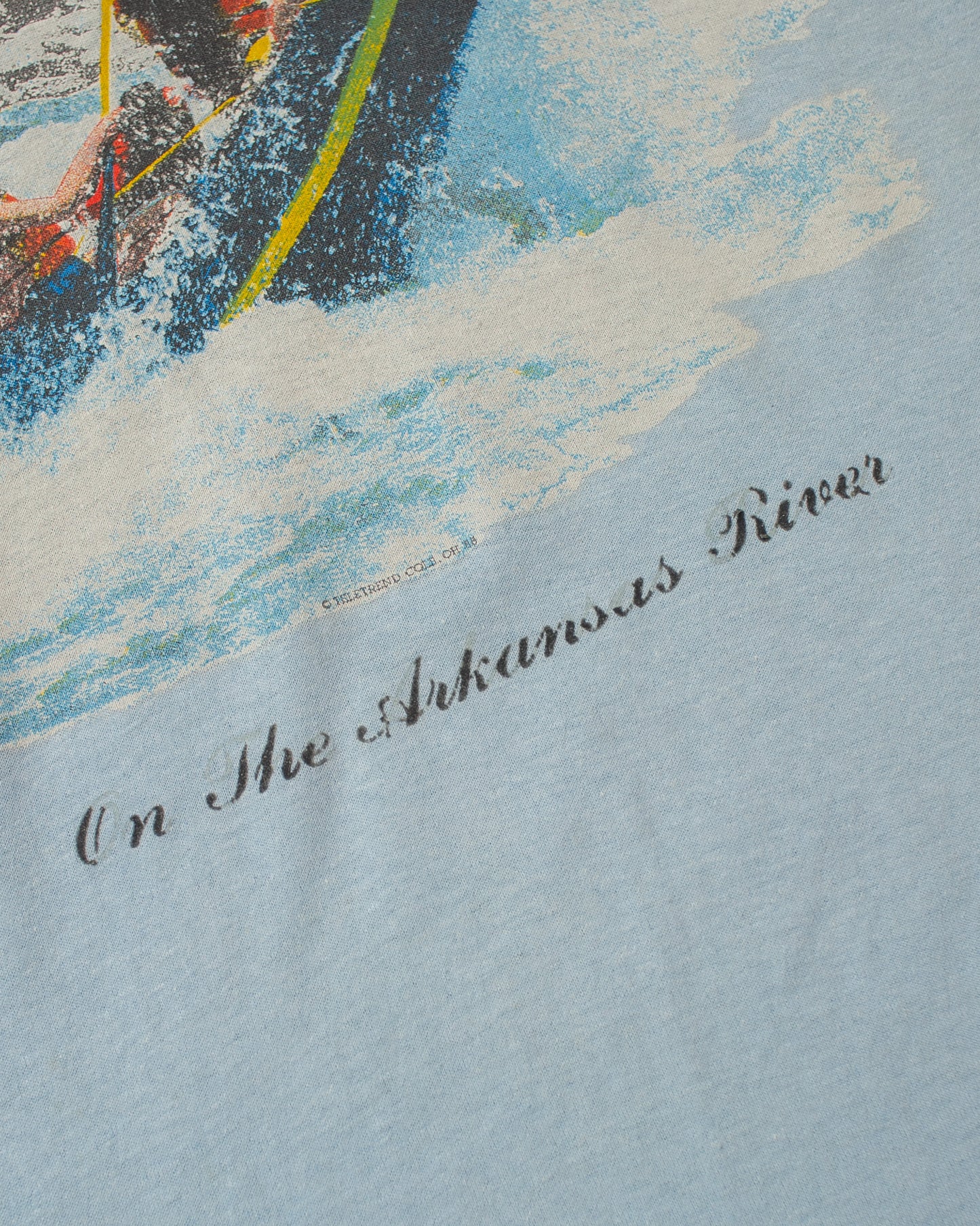 1988 Arkansas River Rafting T-shirt blue - M