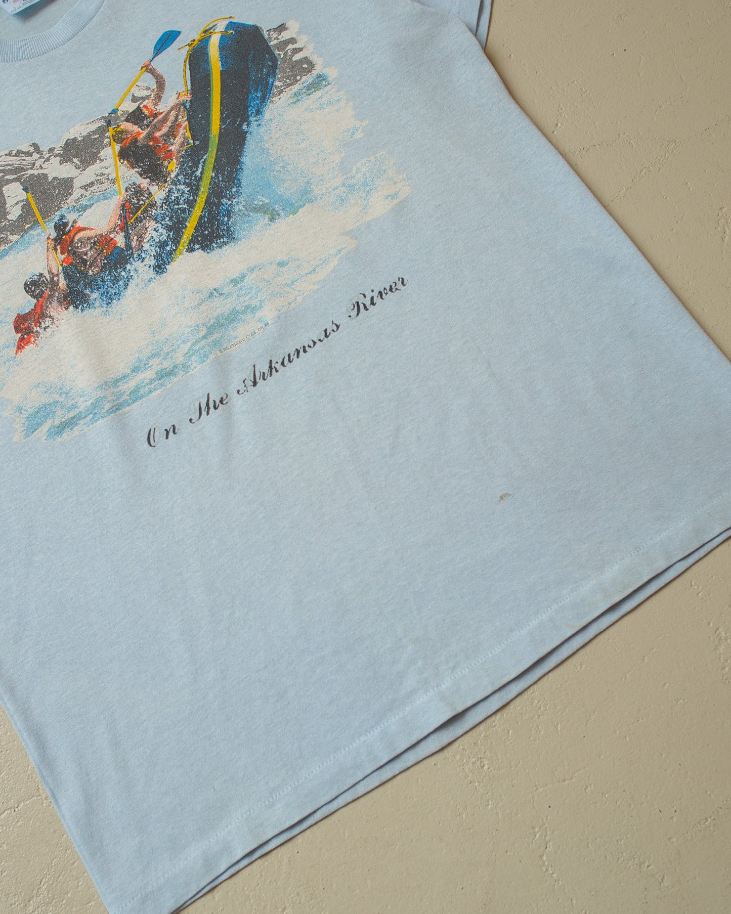 1988 Arkansas River Rafting T-shirt blue - M