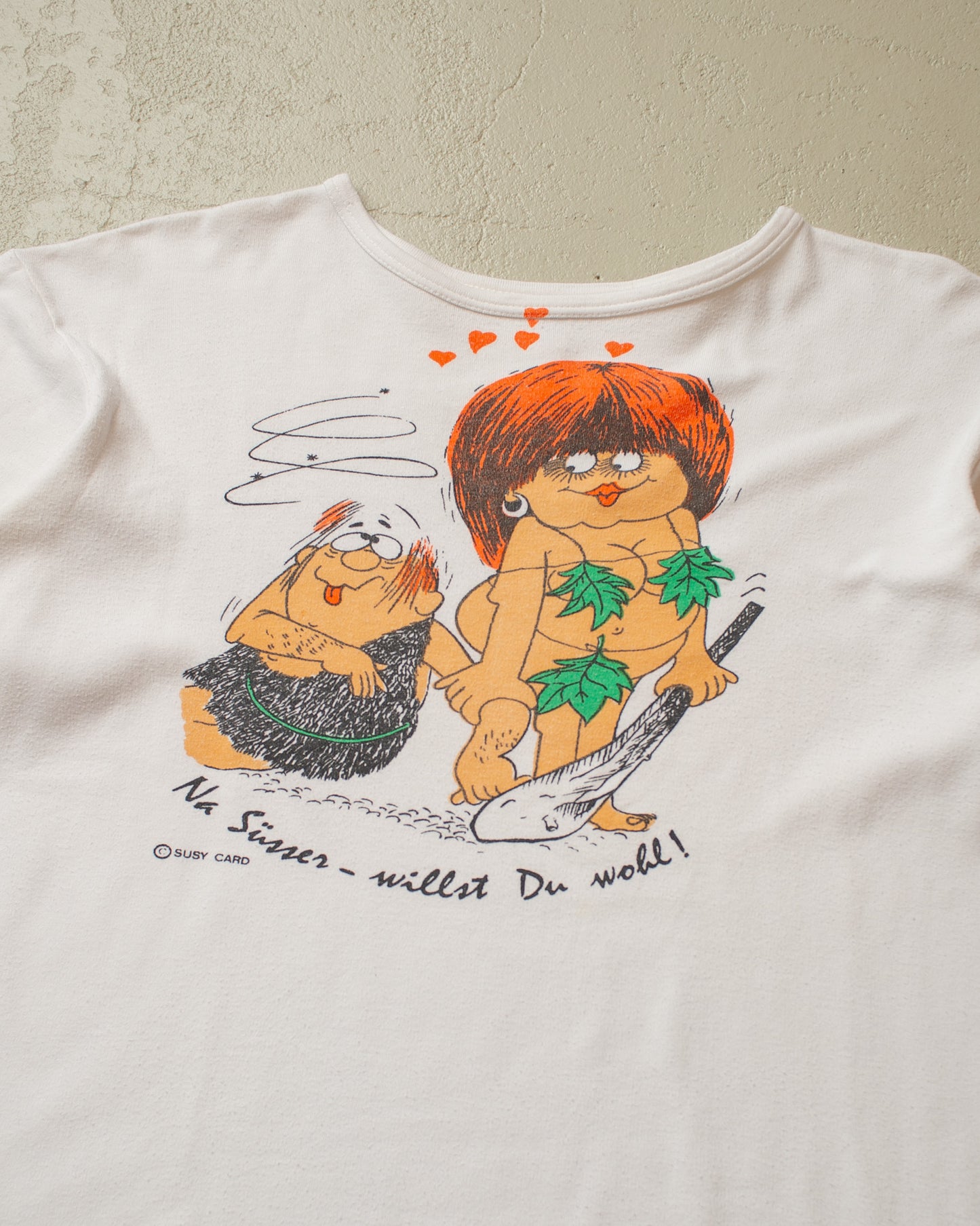 1970s "Na Süsser" T-shirt white - M/L
