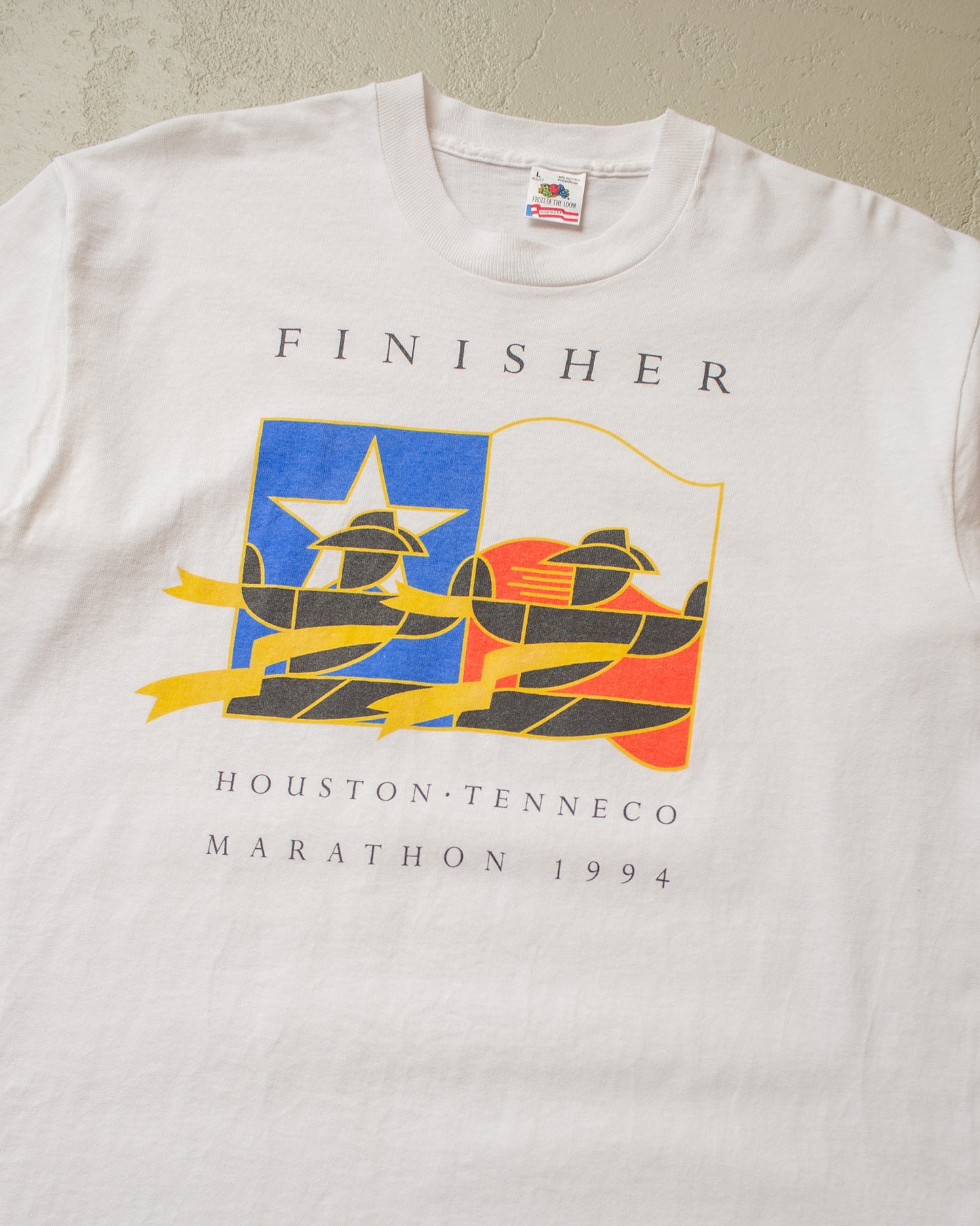 1994 Houston Marathon Finisher T-shirt white - L