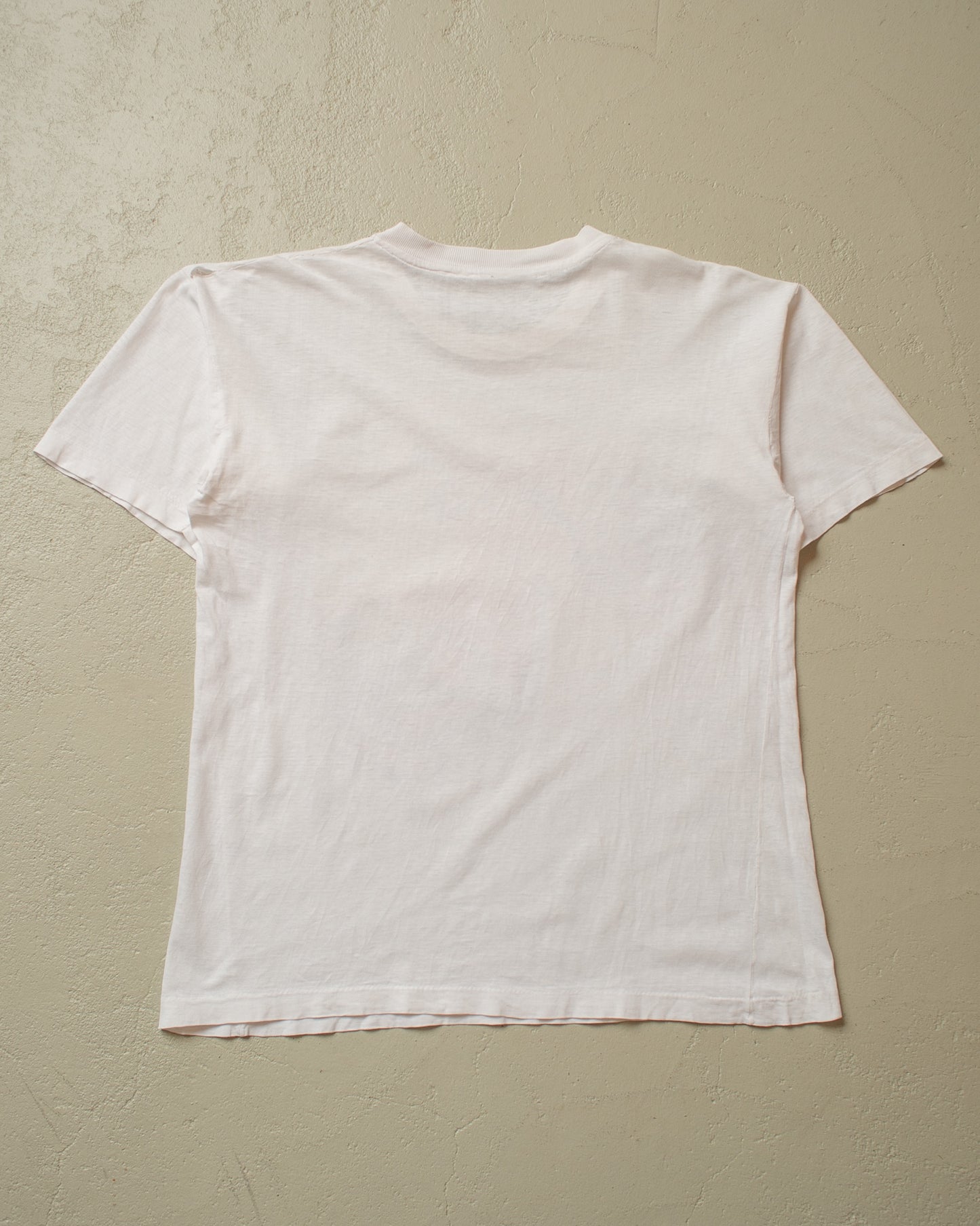 1980s Faded Parrot T-shirt white - M